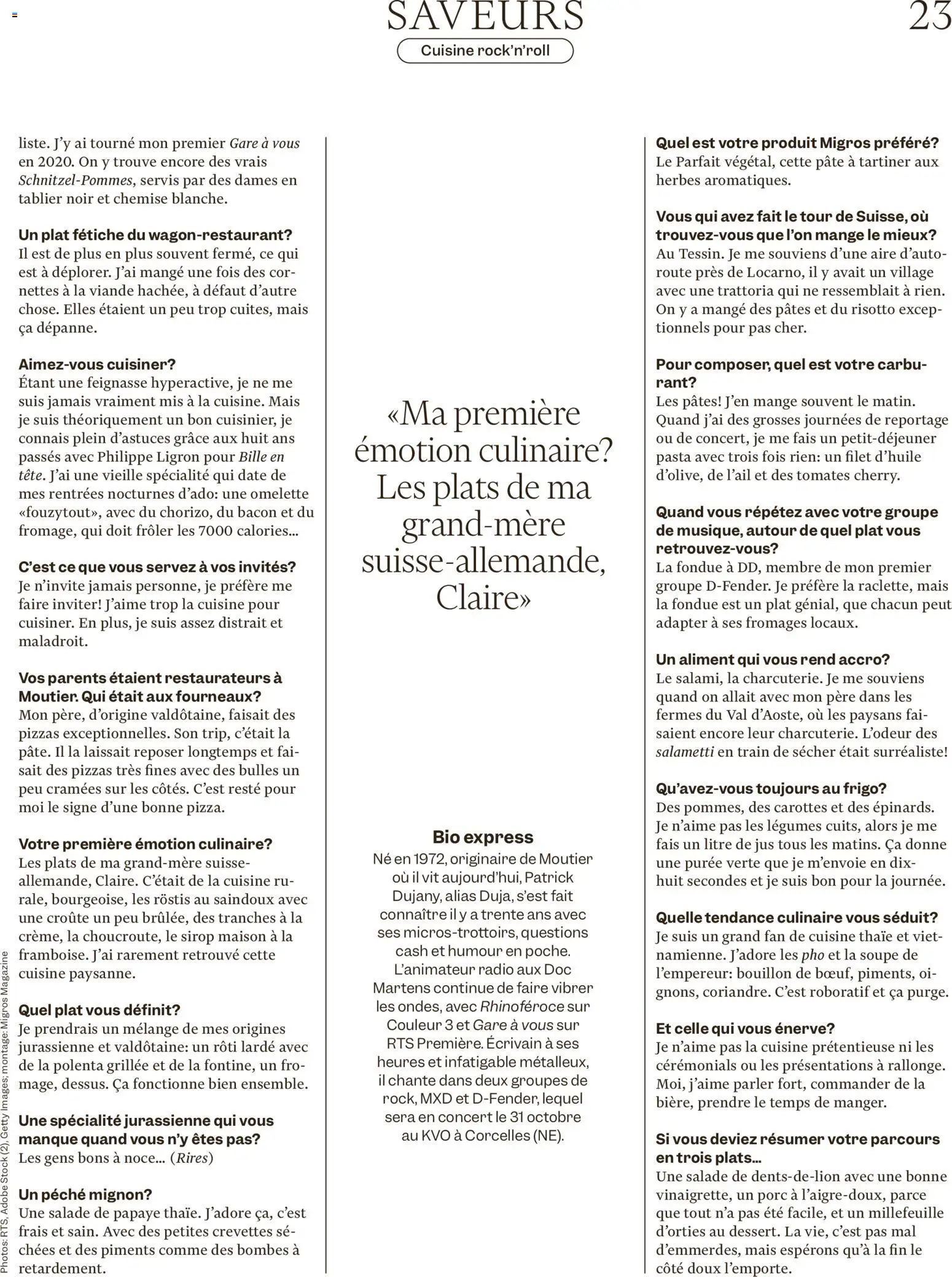Migros aktionen Magazine FR – gültig ab 21.10.2026 | Seite: 23 | Produkte: Pasta, Fondue, Radio, Adapter