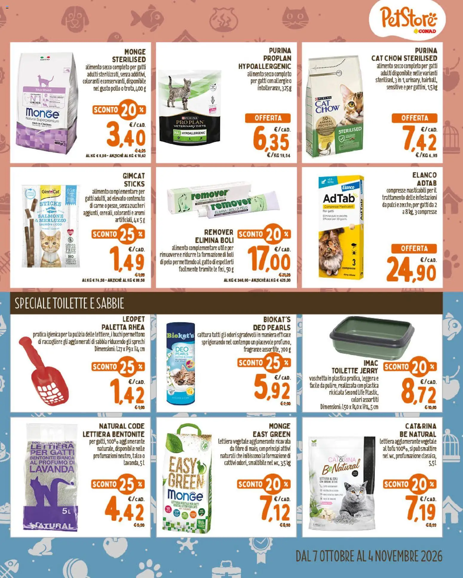 Volantino Conad del 07/10/2026 | Pagina: 5 | Prodotti: Pollo, Salmone, Talco, Profumo