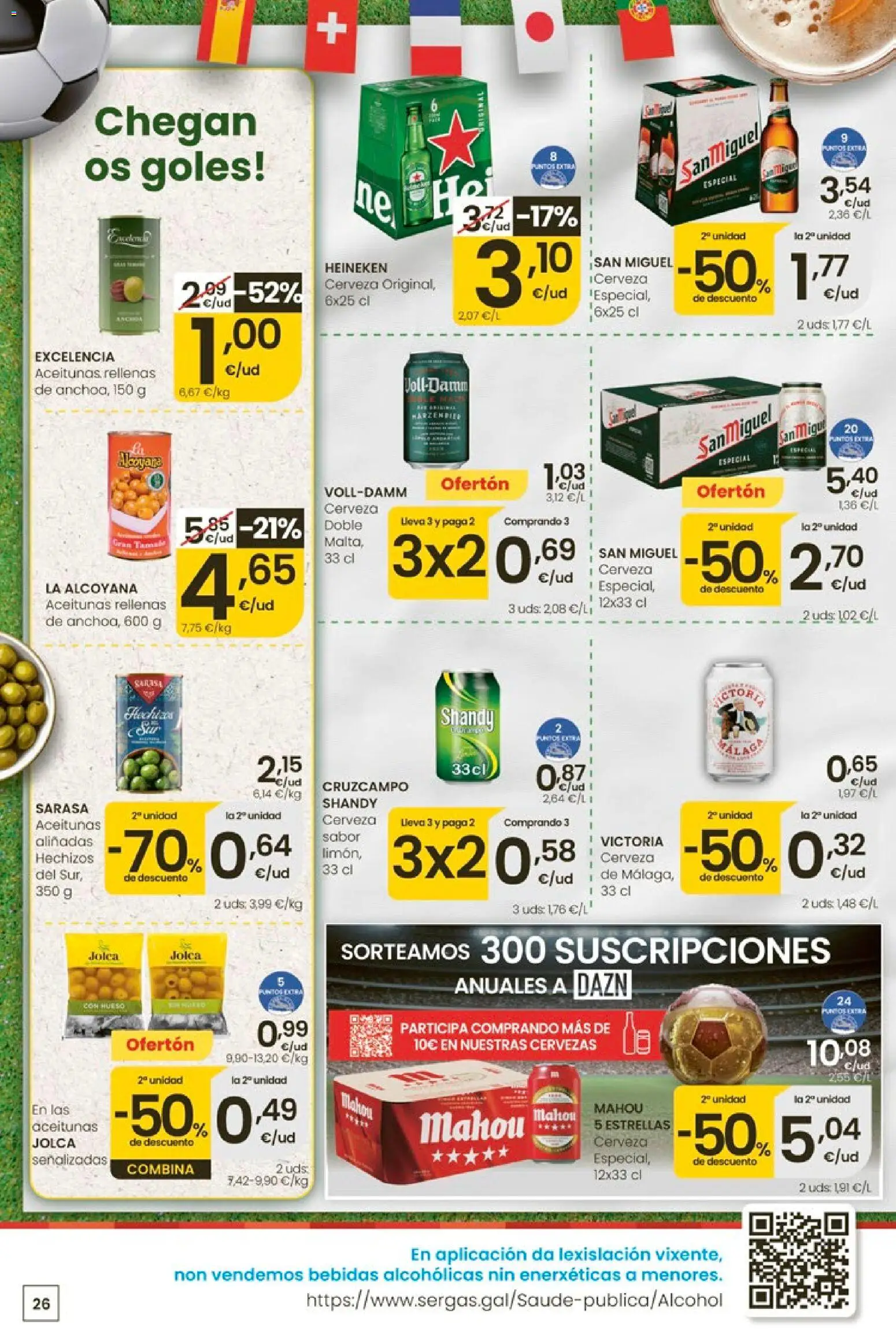 Eroski Ofertóns de verán │ válido desde el 11.06.2026 | Página: 26 | Productos: Cerveza, Σπανάκι