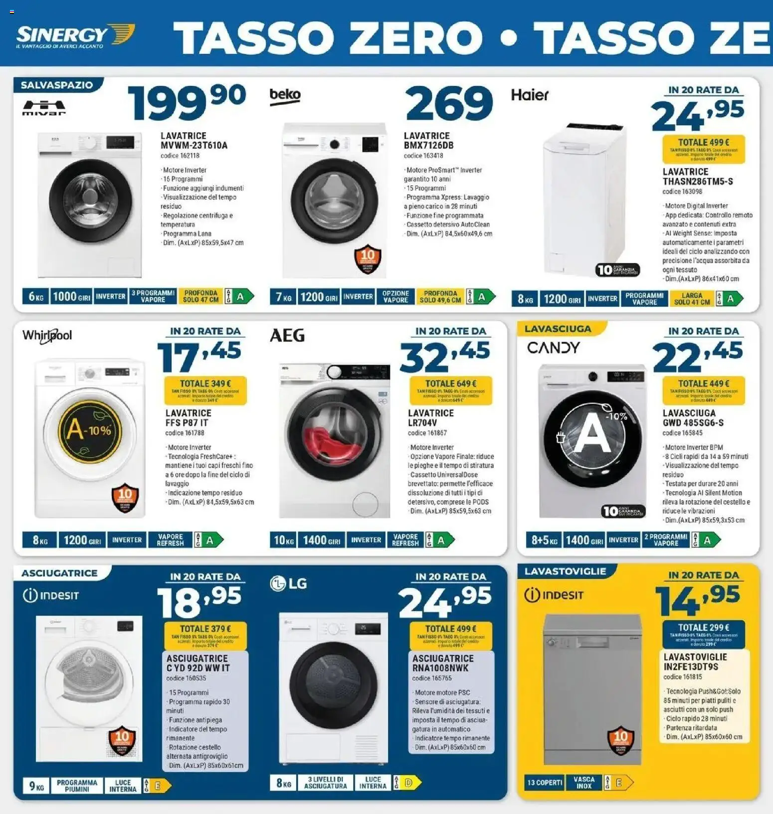 ﻿Trony volantino dal ﻿02/10/2026﻿ > ﻿Anteprima | Pagina: 2 | Prodotti: Lavasciuga, Piatti, Lavatrice, Asciugatrice