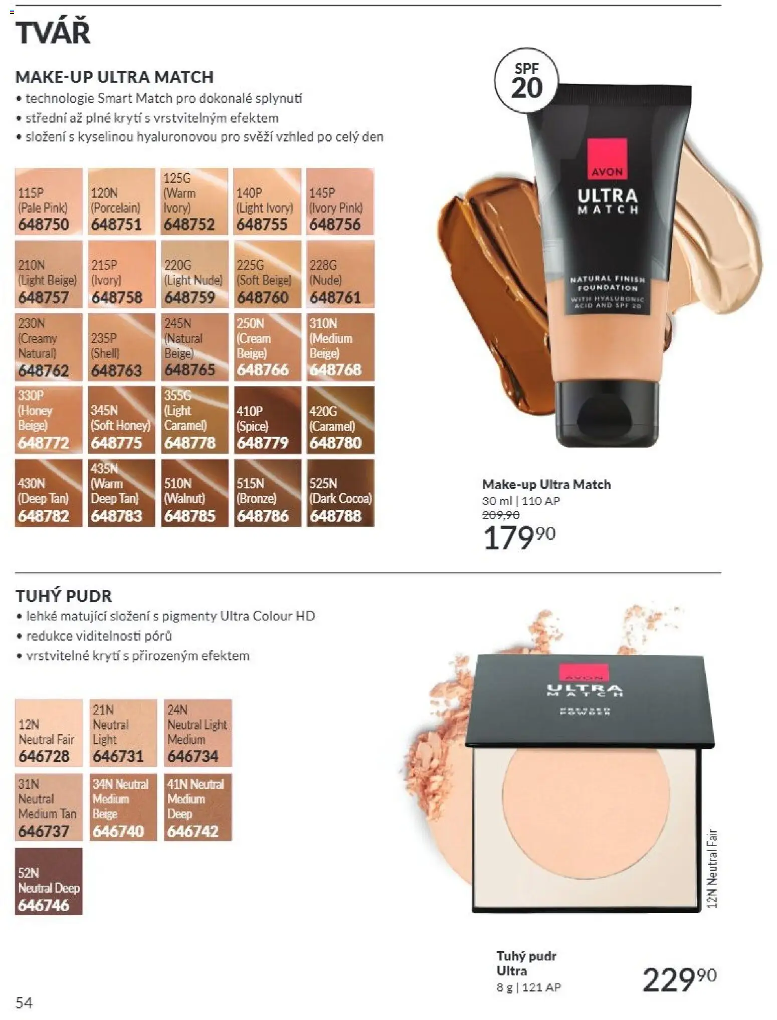 Avon Katalog 07/2026 od 01.07.2026 | Strana: 54 | Produkty: Finish, Makeup, Pudr