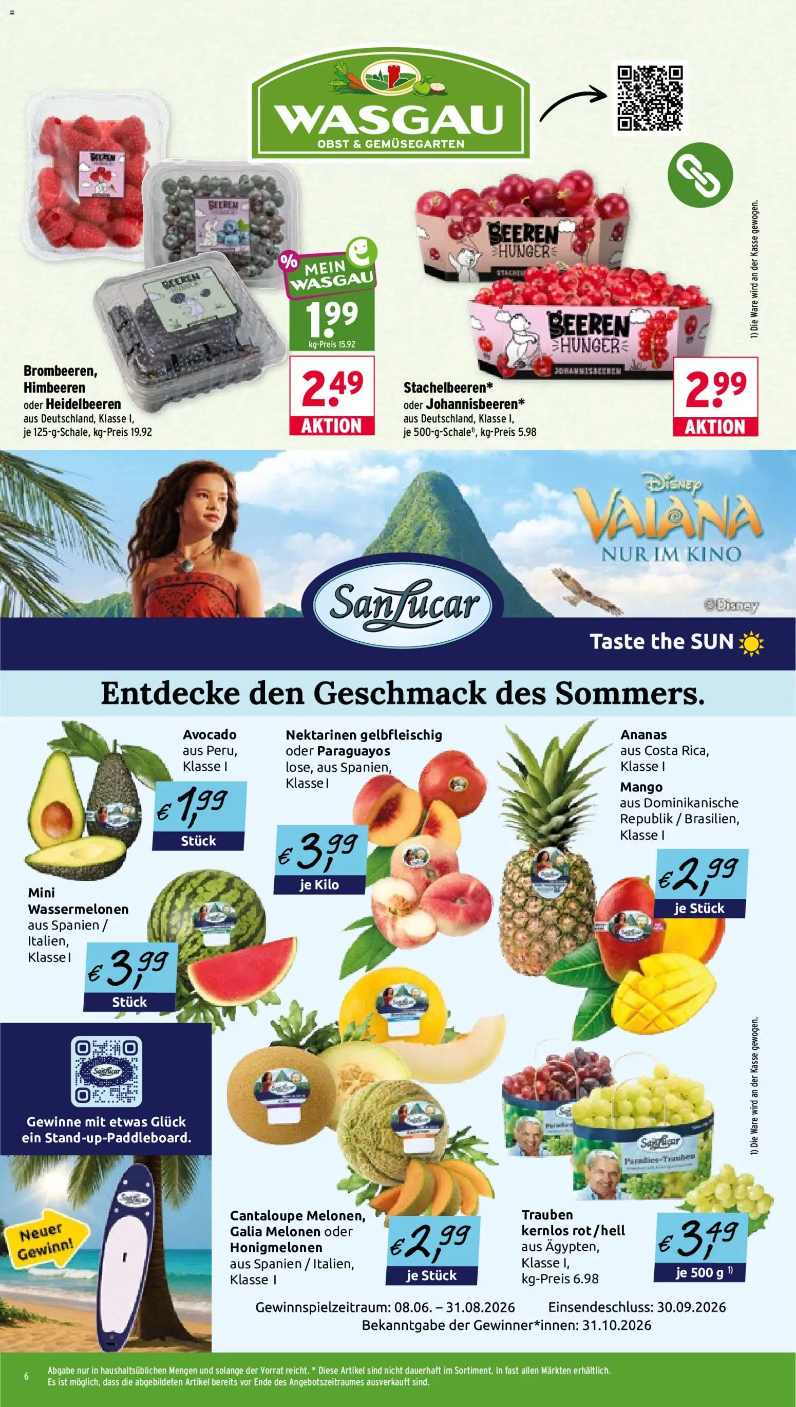 Wasgau Prospekt | 29.06.2026 | Wie erhält man einen begrenzten Rabatt? | Deutschland