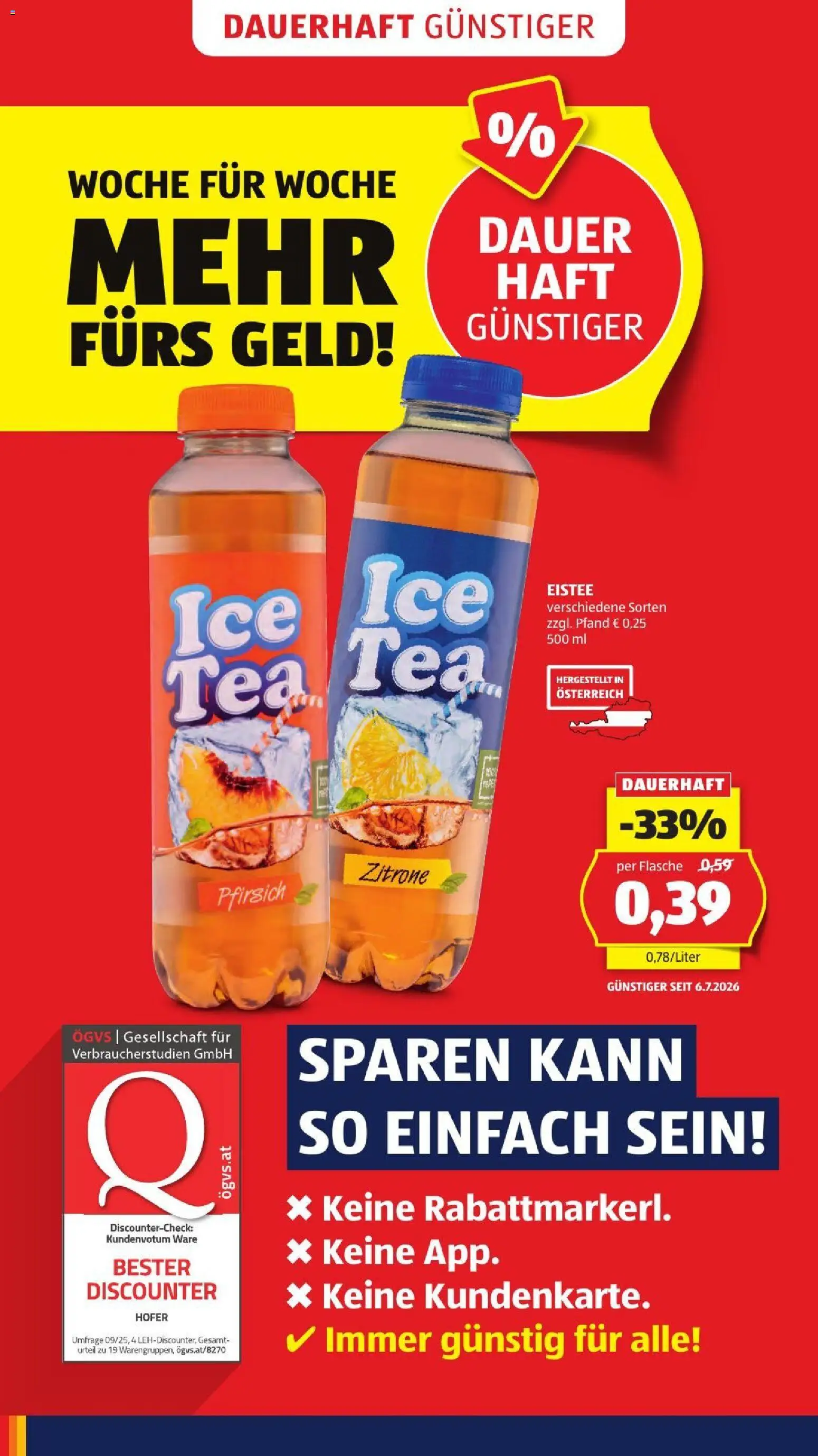 Hofer Flugblatt gültig ab 28.08.2026 | Seite: 6 | Produkte: Zitrone, Pfirsich