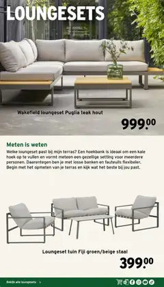 GAMMA folder Genieten in jouw droomtuin - Voorbeeld van een folder van GAMMA, geldig van 01-08-2026 | Pagina: 4 | Producten: Banken, Hoekbank
