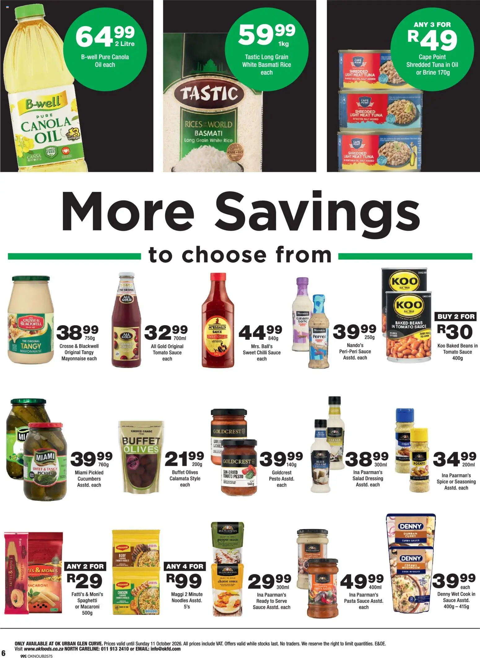 New OK Foods catalogue – valid from 23/09/2026 | Page: 6 | Products: Oil, Fish, Seasoning, Chilli