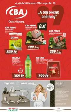 CBA akciós újság - amely érvényes a következő dátumtól: 14.05.2026