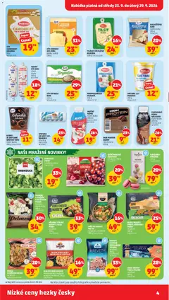 Náhled letáku SÝR CHEDDAR 50% BONI, plátky, světlý 100 g od 23.09.2026 | Strana: 4