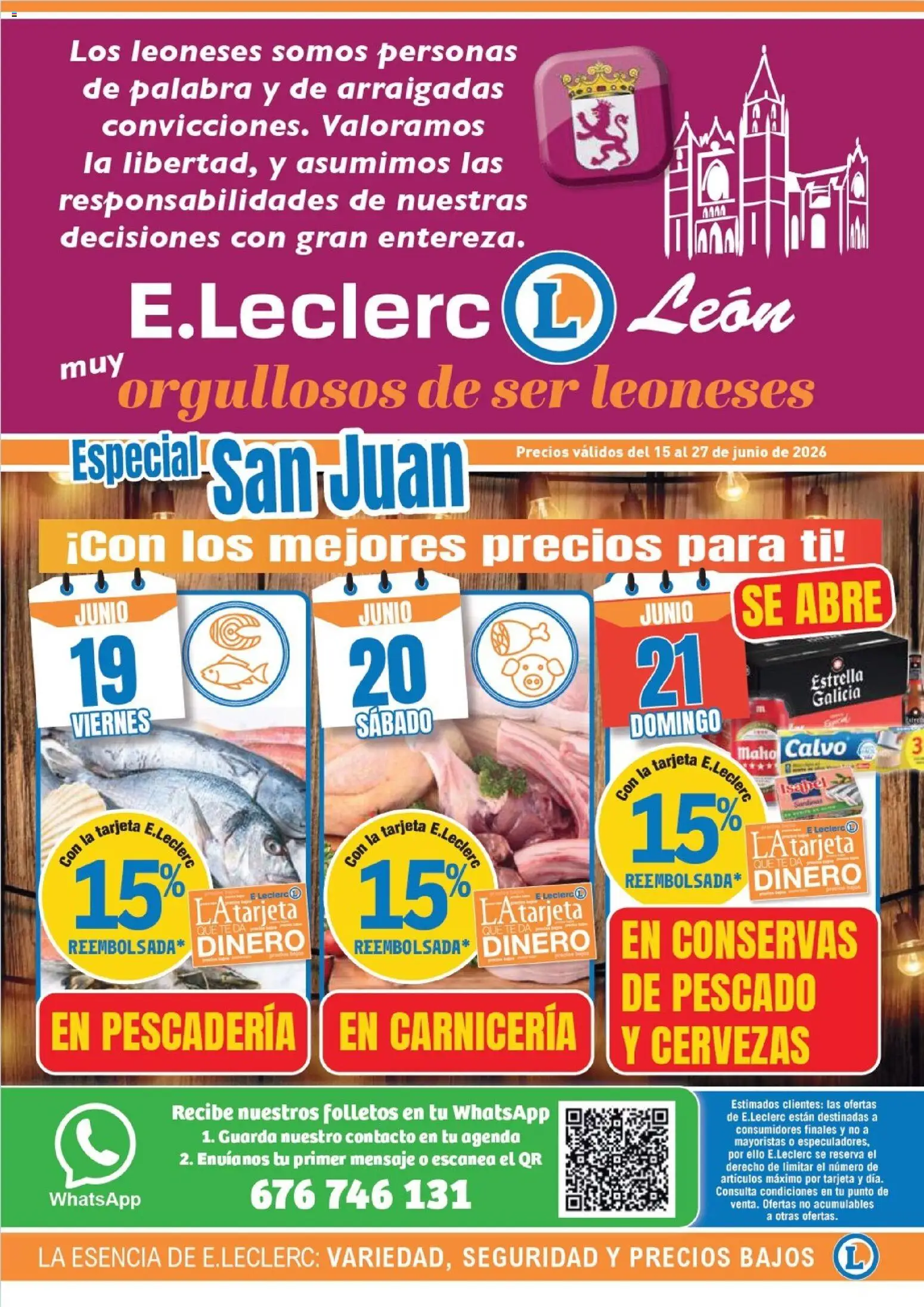 E.Leclerc León │ válido desde el 15.06.2026 | Página: 1 | Productos: Pescado