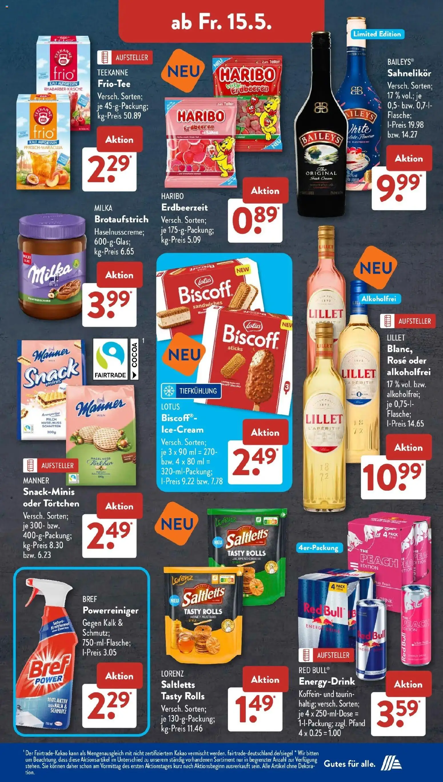 Aldi Süd Wochenangebote – gültig ab 11.05.2026 | Seite: 22 | Produkte: Milch, Lillet, Teekanne, Rhabarber