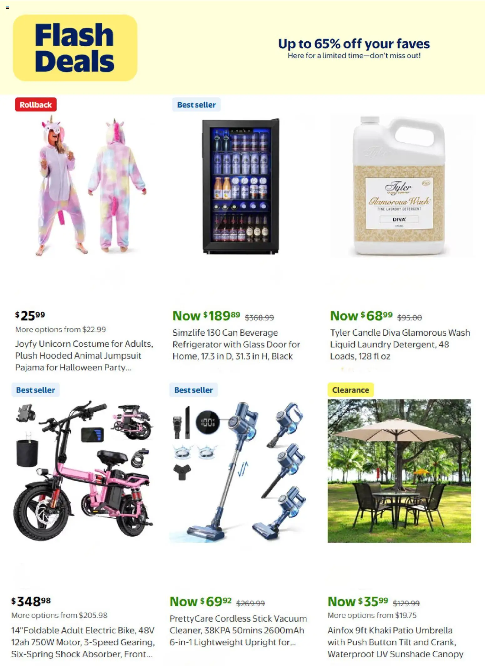 Walmart Catalogue valid from 01/09/2026 | Page: 4 | Products: Refrigerator, Umbrella, Detergent, Door
