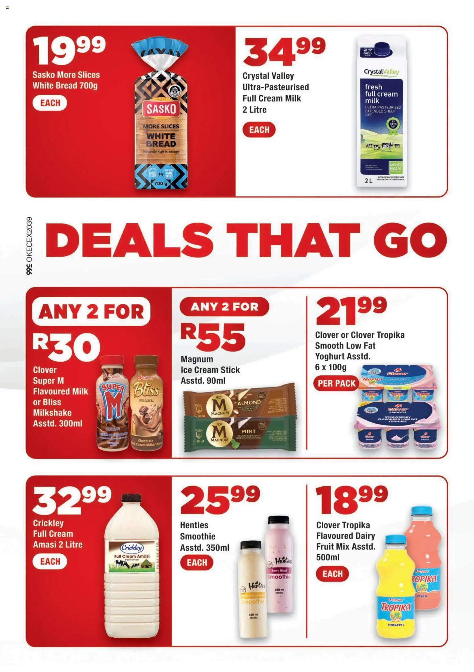 New OK Foods catalogue – valid from 07/09/2026 | Page: 2 | Products: Shelf, Milk, Bread, Chocolate