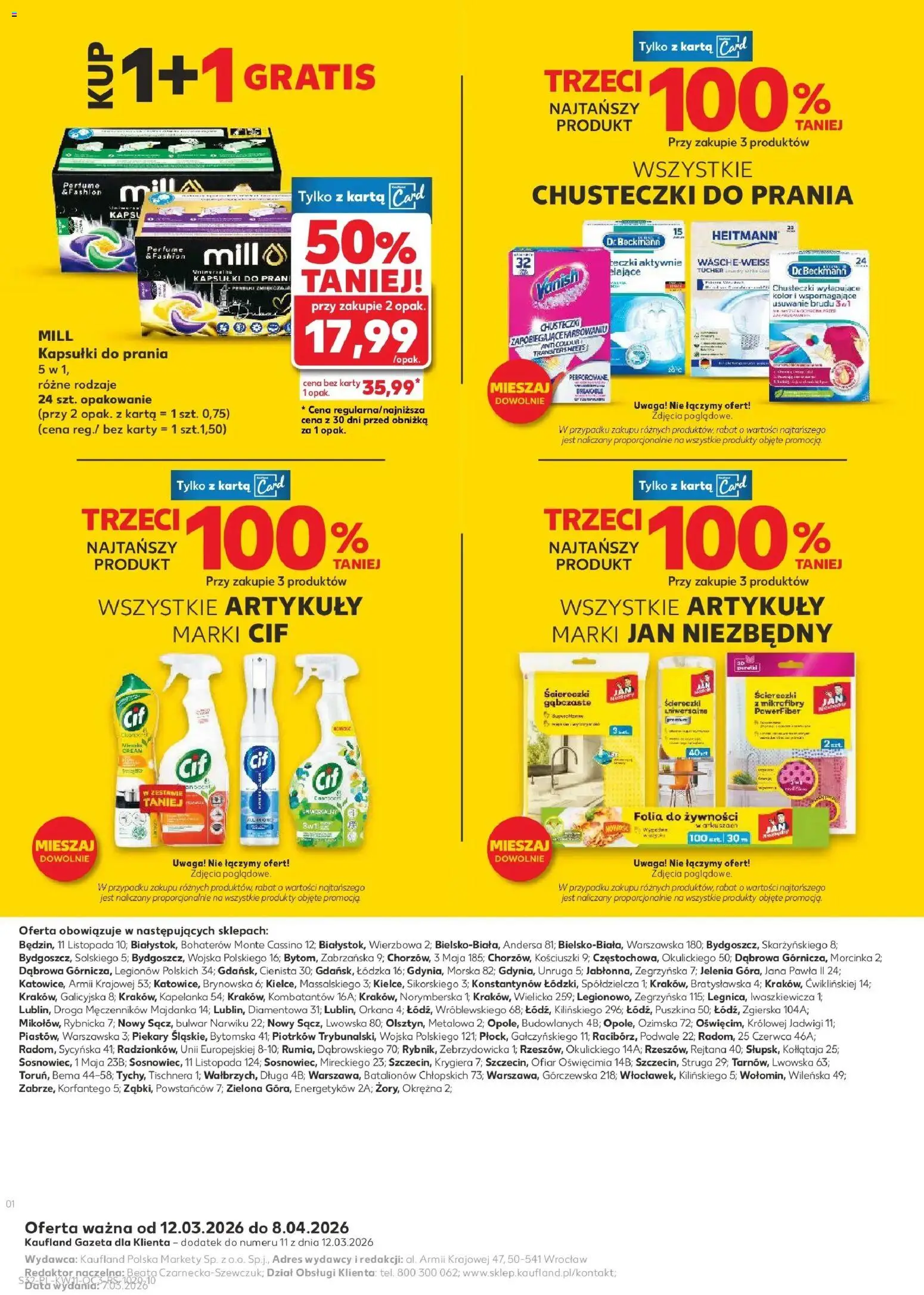 Kaufland gazetka - Dom na Wielkanoc od 12.03.2026 | Strona: 32 | Produkty: Karta, Vanish, Kapsułki do prania, Chusteczki wyłapujące kolor