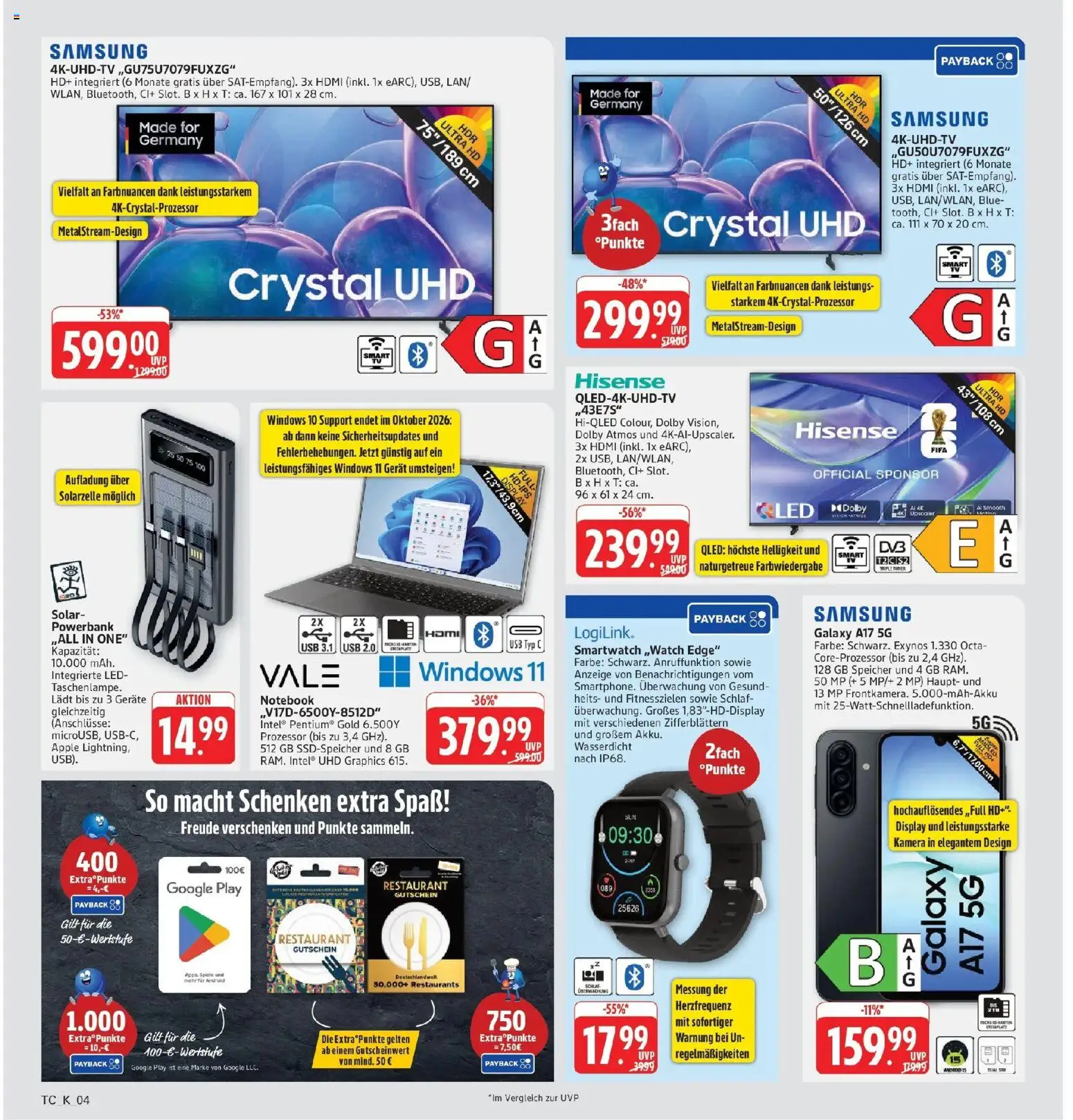 Marktkauf Prospekt Friedrichshafen (ab 03.08.2026) » Angebote online | Seite: 32 | Produkte: Kamera, Hisense, Smartwatch, Apple