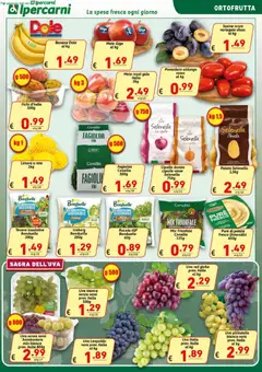 Anteprima del volantino Ipercarni volantino valido a partire dal 11/09/2026 | Pagina: 5 | Prodotti: Mele, Cipolle, Fichi, Fagiolini
