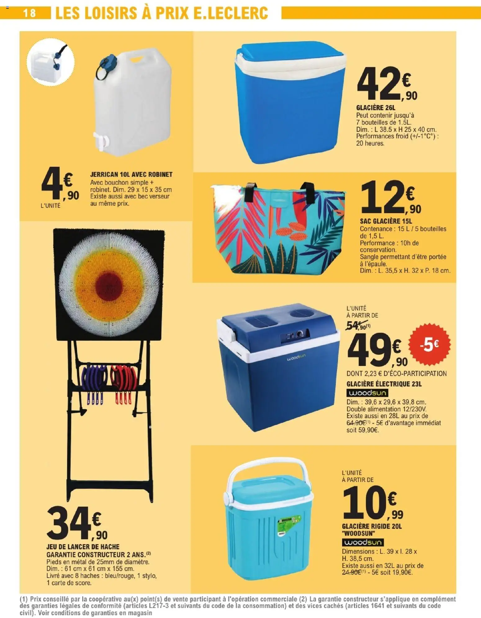 {H1} | Page: 18 | Produits: Robinet, Glacière électrique, Glacière, Livre