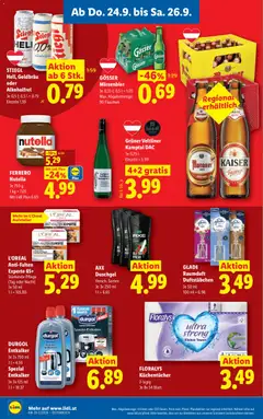 AXE Duschgel, Versch. Sorten Je 3x 250 ml 1 l = 6.65 ab 24.09.2026 gültig | Seite: 18