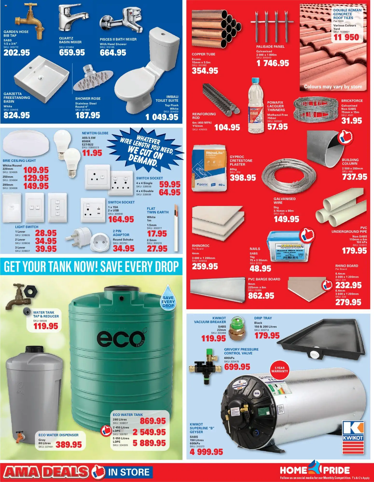 New Cashbuild catalogue – valid from 19/10/2026 | Page: 2 | Products: Socket, Toilet, Switch, Copper tube