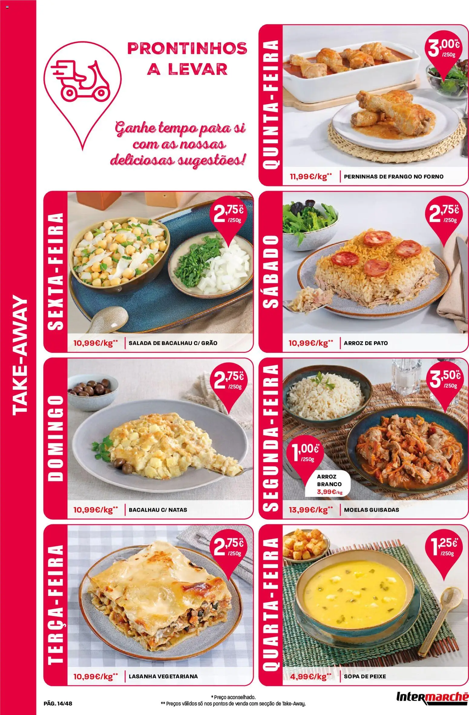 Intermarché folheto │ válido de 09/07/2026 | Página: 14 | Produtos: Forno, Bacalhau, Sopa, Natas