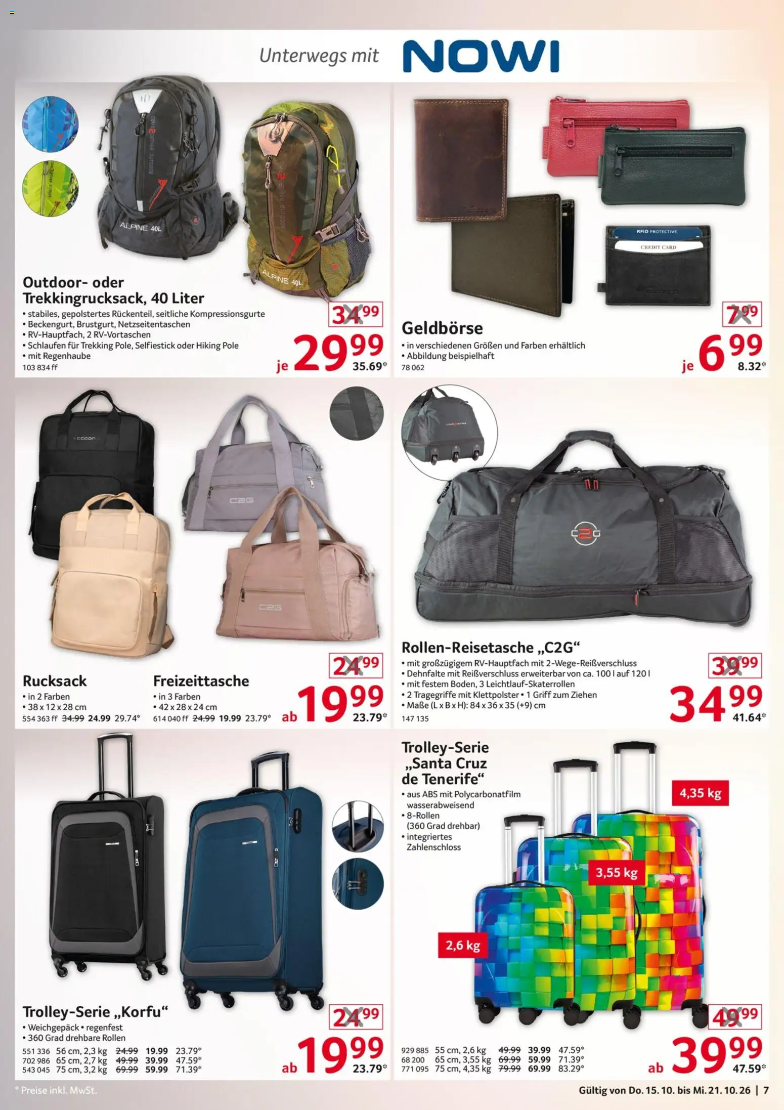 Selgros  Non Food – gültig ab 15.10.2026 | Seite: 7 | Produkte: Rucksack