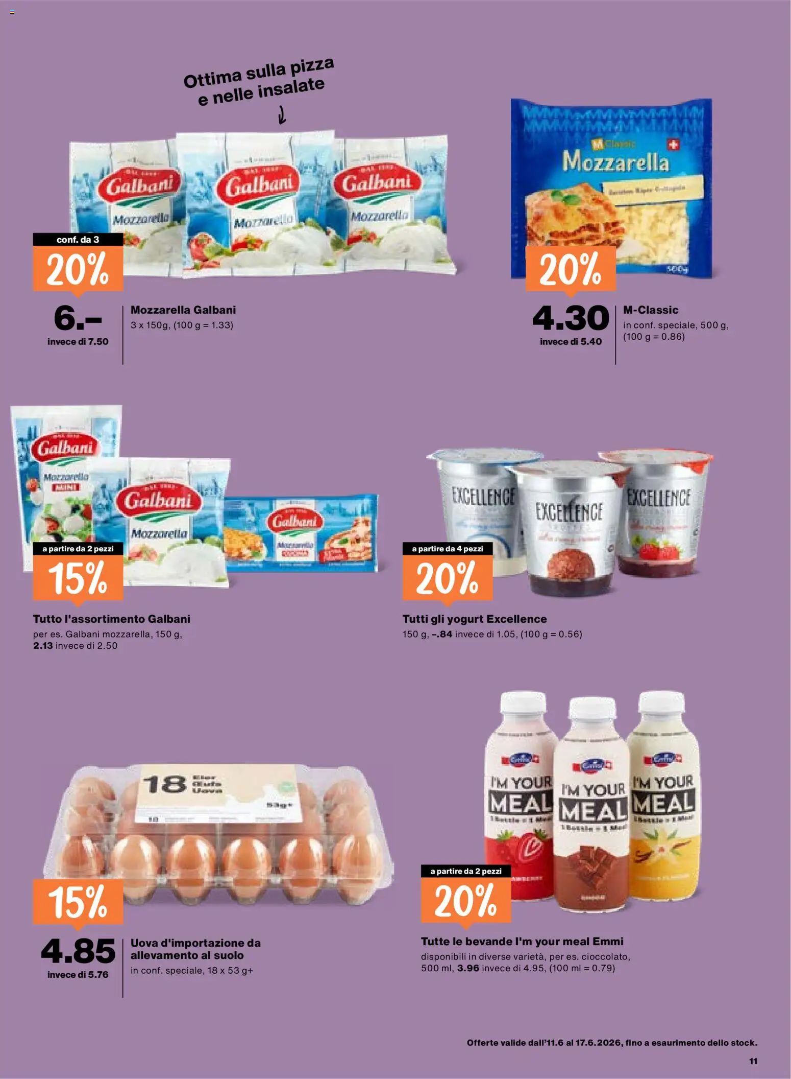 Migros aktionen IT – gültig ab 11.06.2026 | Seite: 11 | Produkte: Pizza