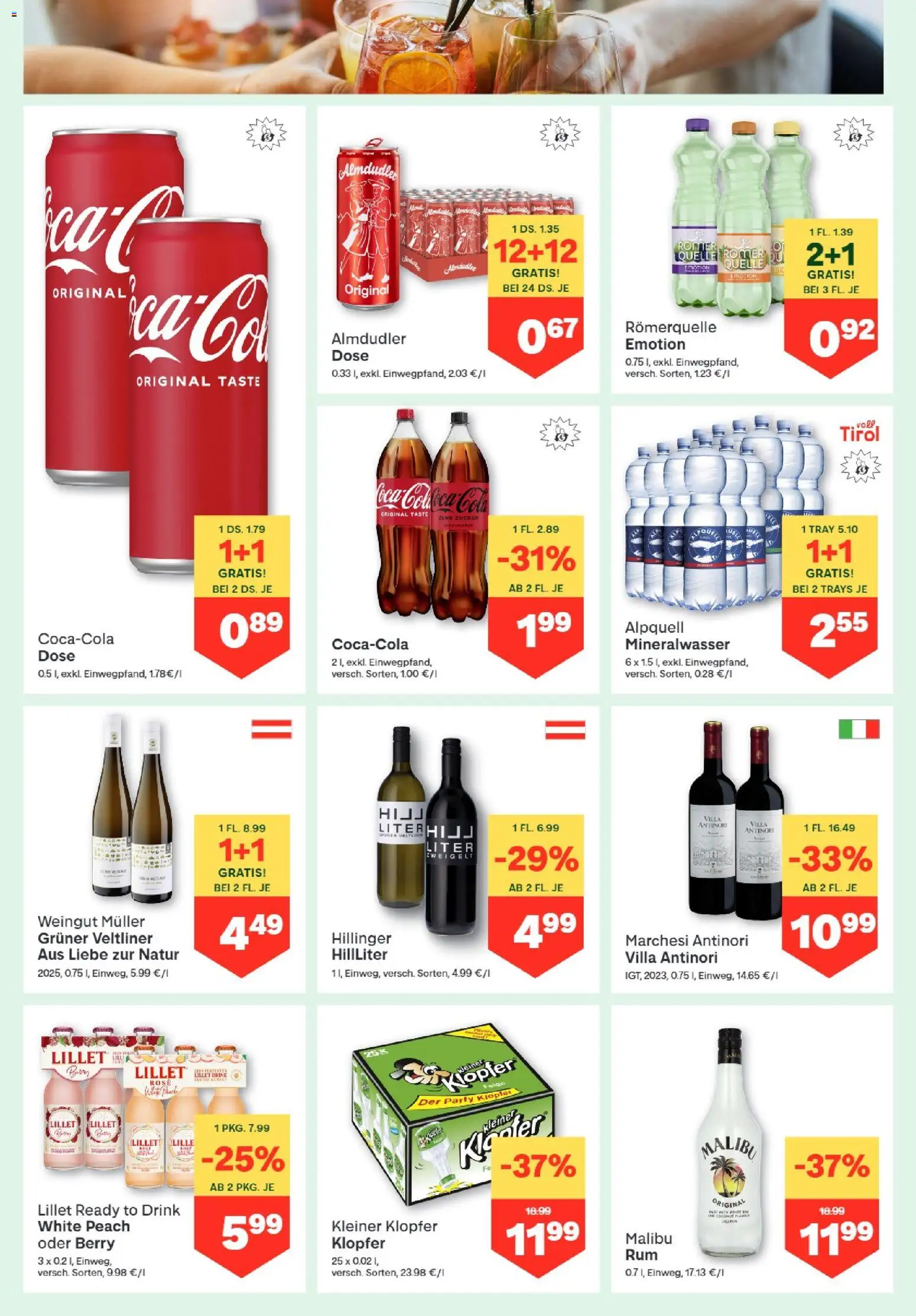 MPREIS Dellach im Drautal gültig ab 17.09.2026 | Seite: 10 | Produkte: Zucker, Mineralwasser