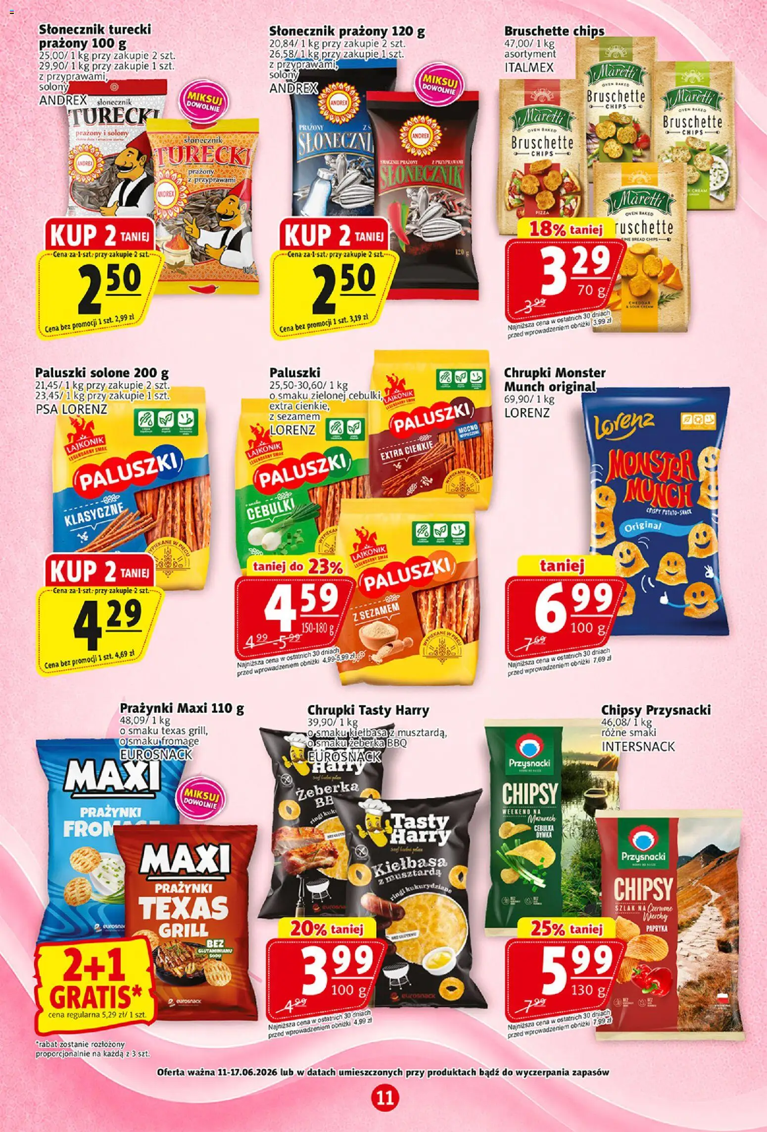 Prim Market gazetka od 11.06.2026 | Strona: 11 | Produkty: Grill, Papryka, Paluszki, Pizza
