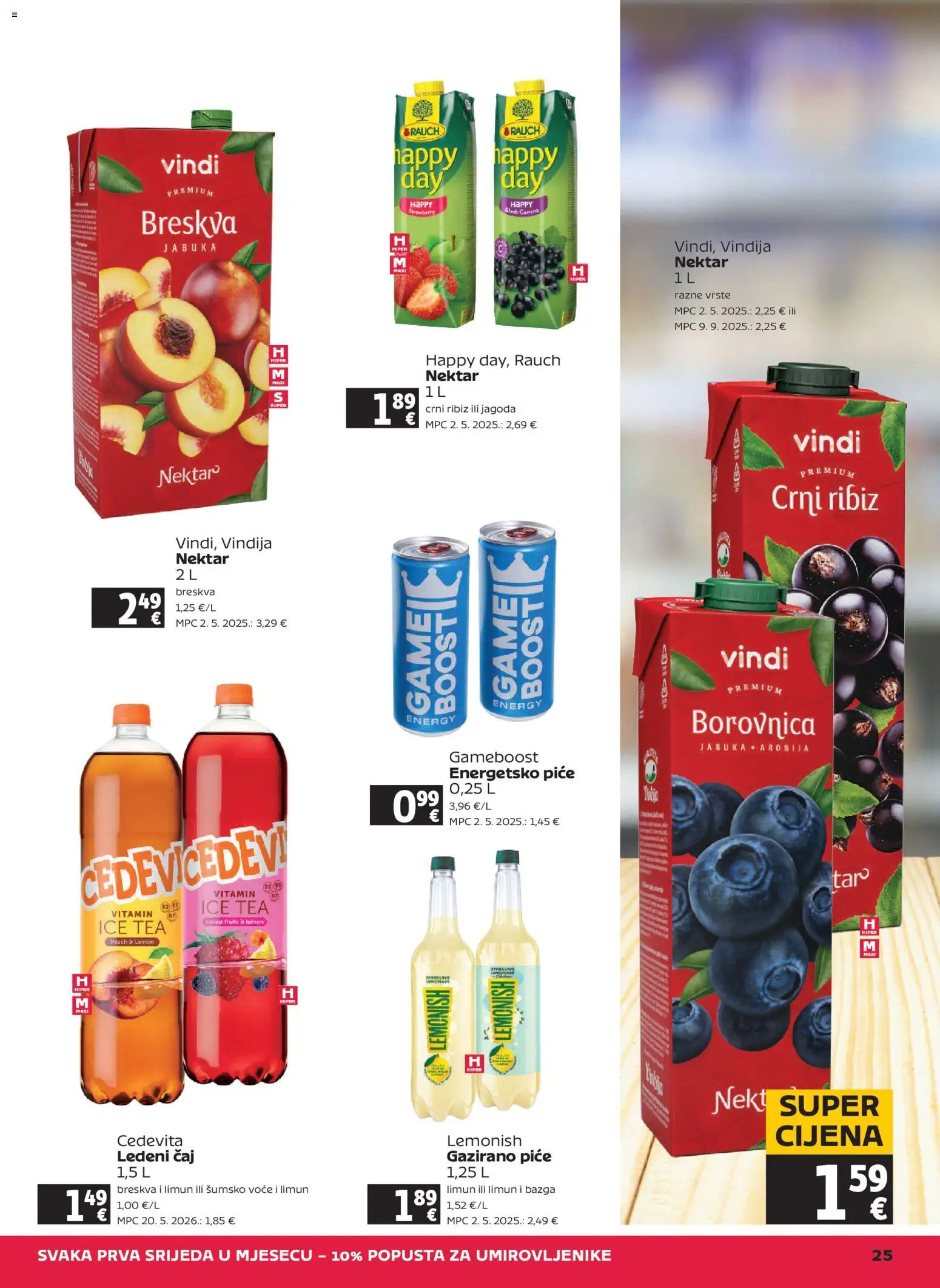 Tommy katalog | vrijedi od 29.10.2026 | Stranica: 25 | Proizvodi: Energetsko piće, Šumsko voće, Breskva, Cedevita