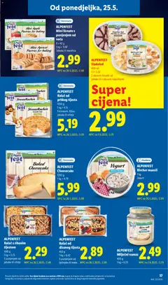 ALPENFEST Cheesecake, 1250 g - Pregled kataloga iz trgovine Lidl, vrijedi od 25.05.2026 | Stranica: 17