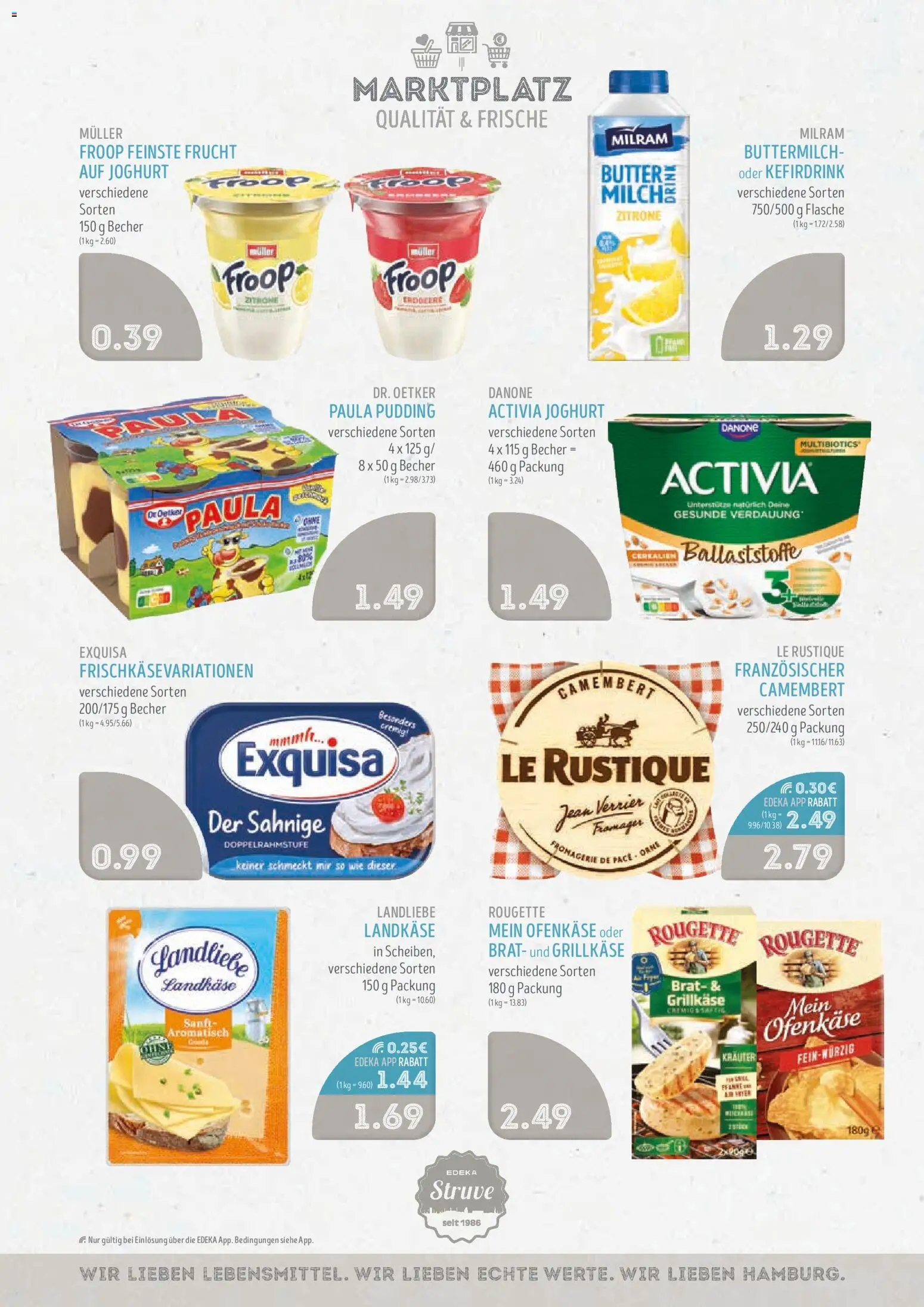 Edeka Struve Prospekt – gültig ab 05.10.2026 | Seite: 6 | Produkte: Froop, Activia, Buttermilch, Pudding