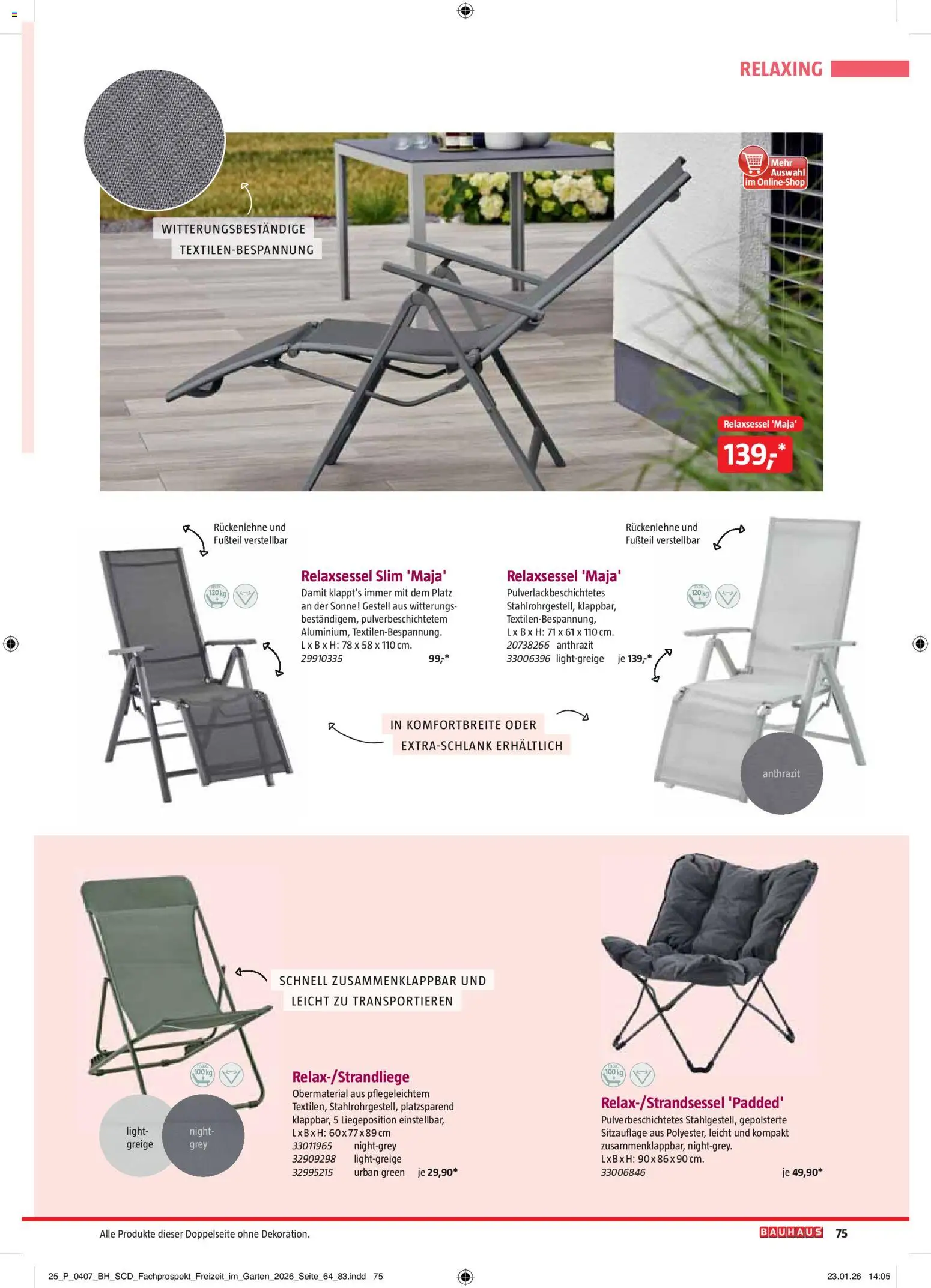 Bauhaus Freizeit im Garten gültig ab 01.05.2026 | Seite: 75