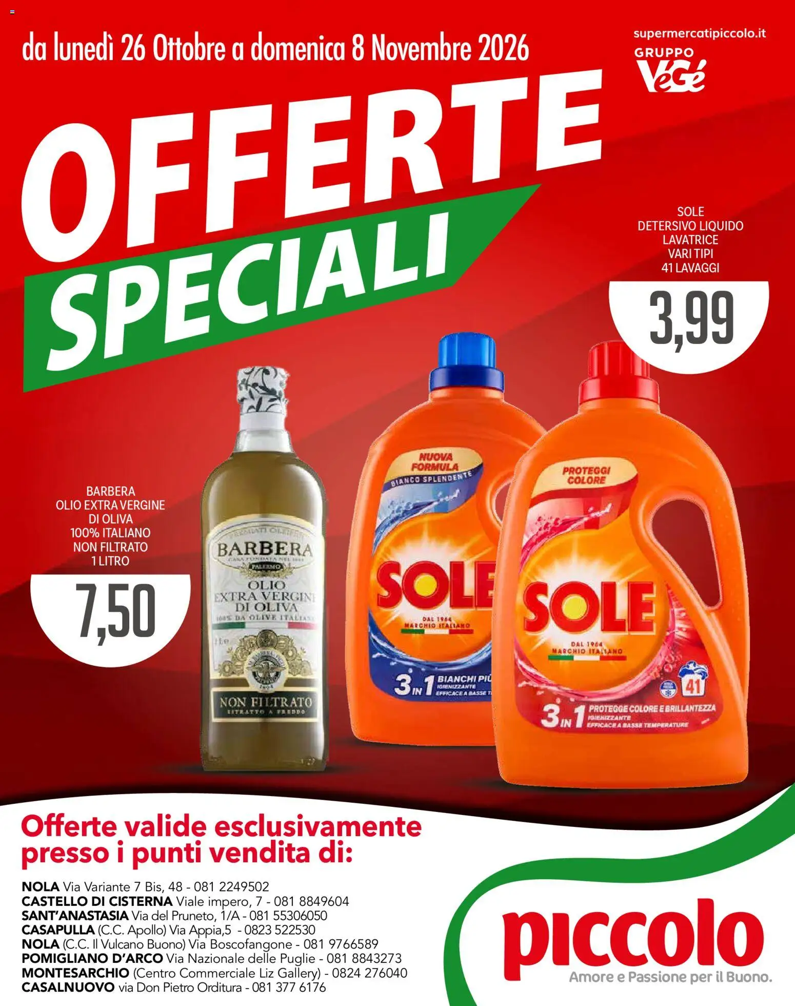 Volantino Piccolo del 26/10/2026 | Pagina: 1
