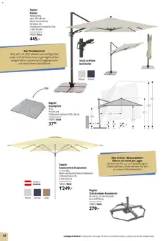 Prodega Aktionen Outdoor-Ausstattung ab 01.03.2026 gültig | Seite: 40 | Produkte: Schirmständer