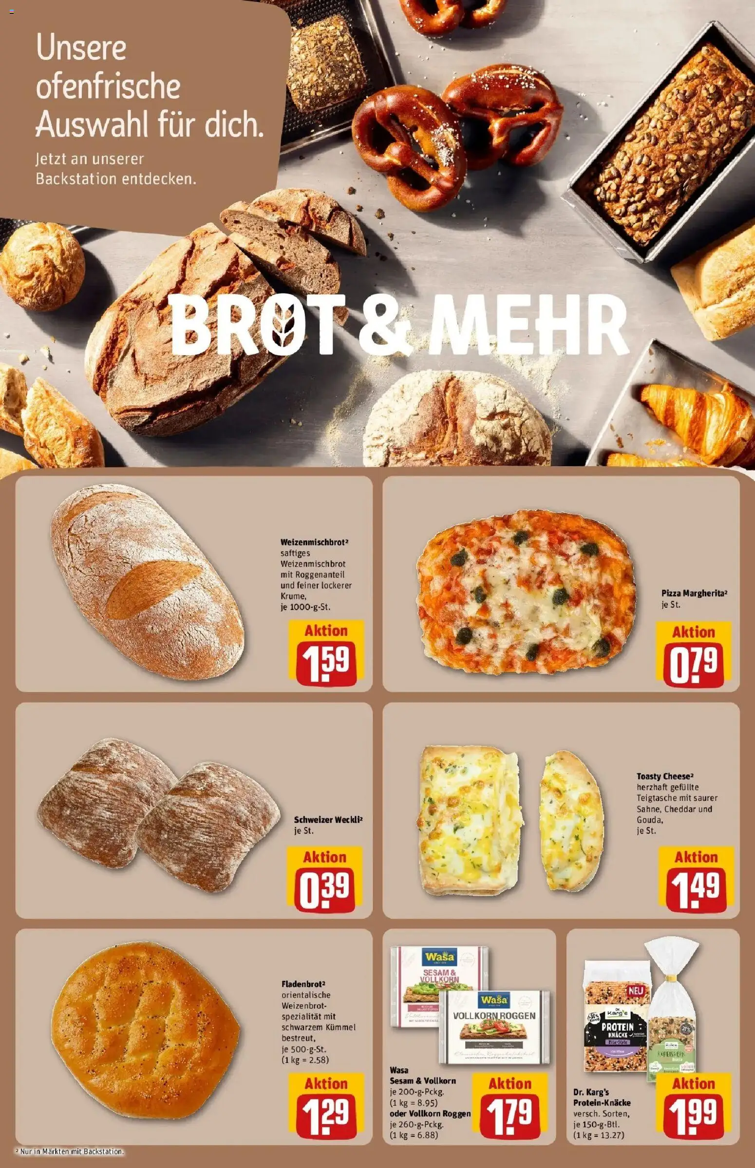 REWE Prospekt ab 26.10.2026 zum Blättern » Angebote | Seite: 11 | Produkte: Ofenfrische, Brot, Pizza