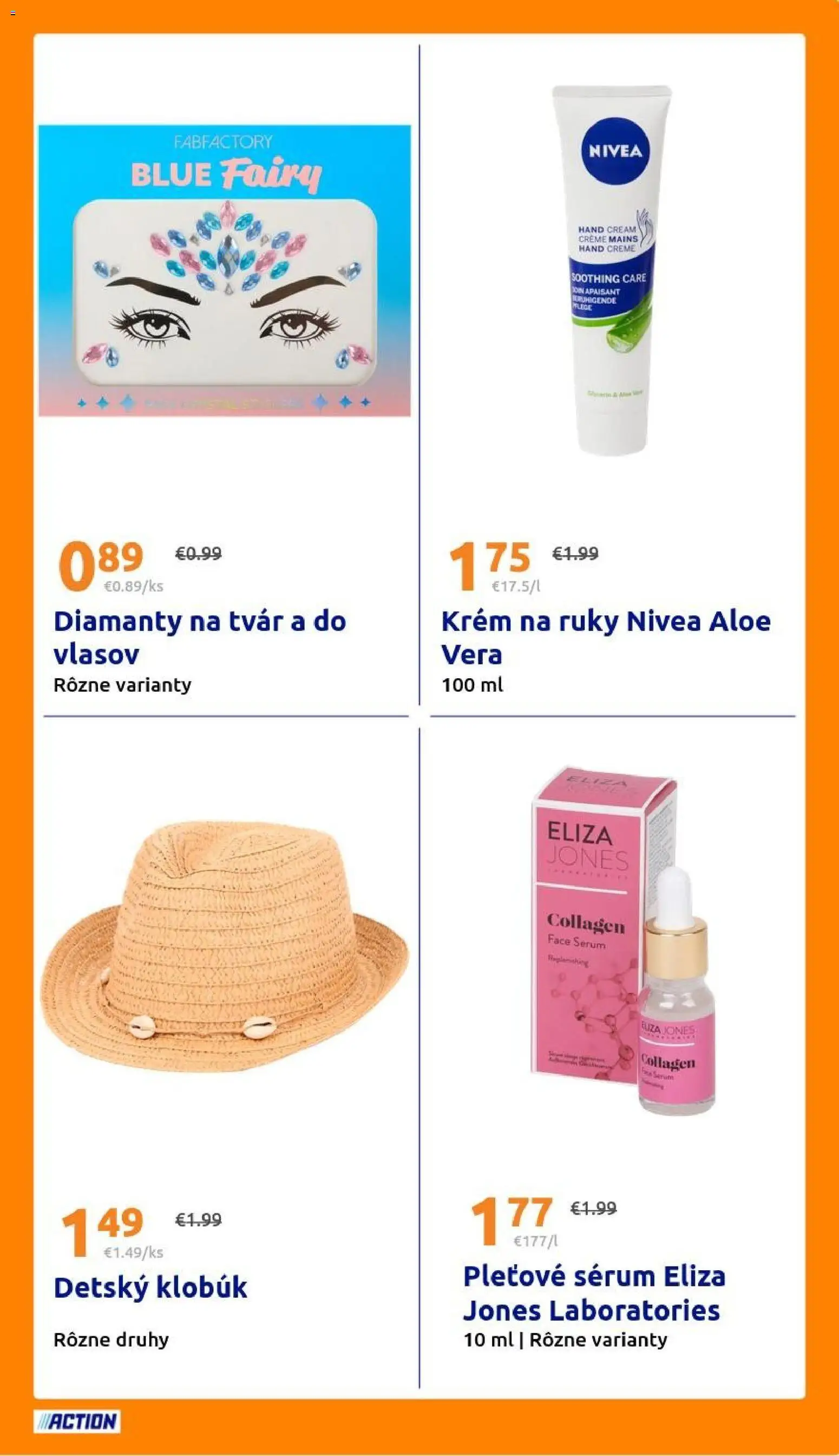 Nové Action akcie – leták je platný od 08.07.2026 | Strana: 21 | Produkty: Nivea, Krém na ruky, Krém, Klobúk