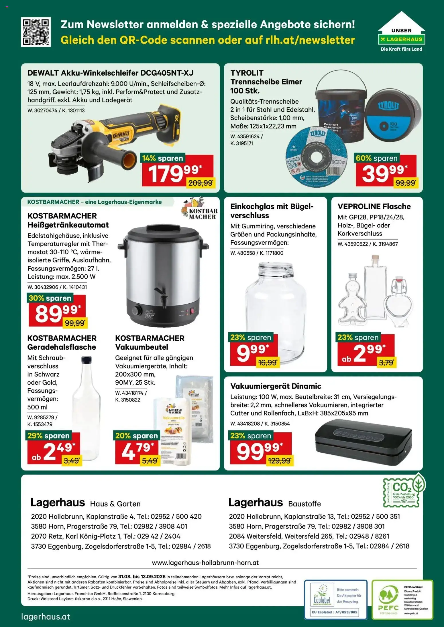 Lagerhaus - Wochen Angebote gültig ab 31.08.2026 | Seite: 12 | Produkte: Cutter, Gewicht