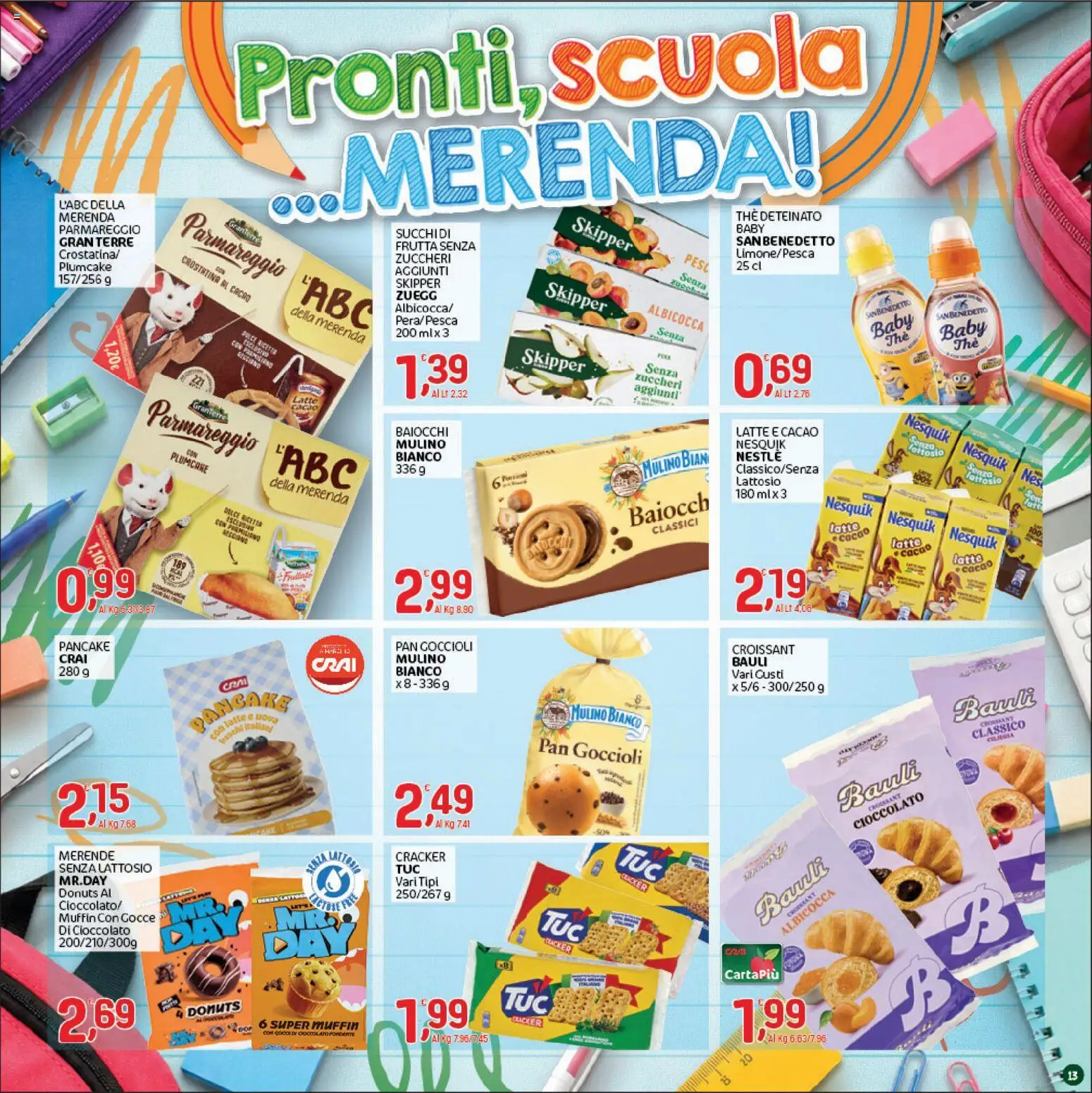 Volantino CRAI del 03/09/2026 | Pagina: 13 | Prodotti: Crostatine, The, Plumcake, Cacao