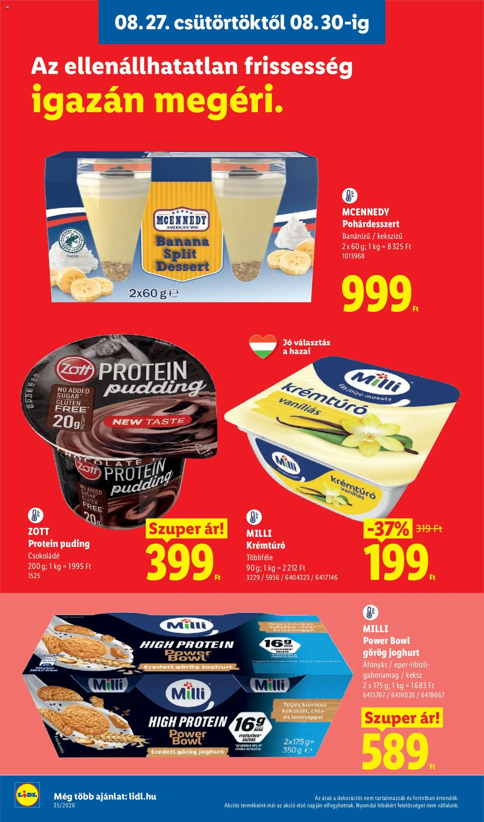 Lidl akciós ujság - amely érvényes a következő dátumtól: 2026.08.27. | Oldal: 10