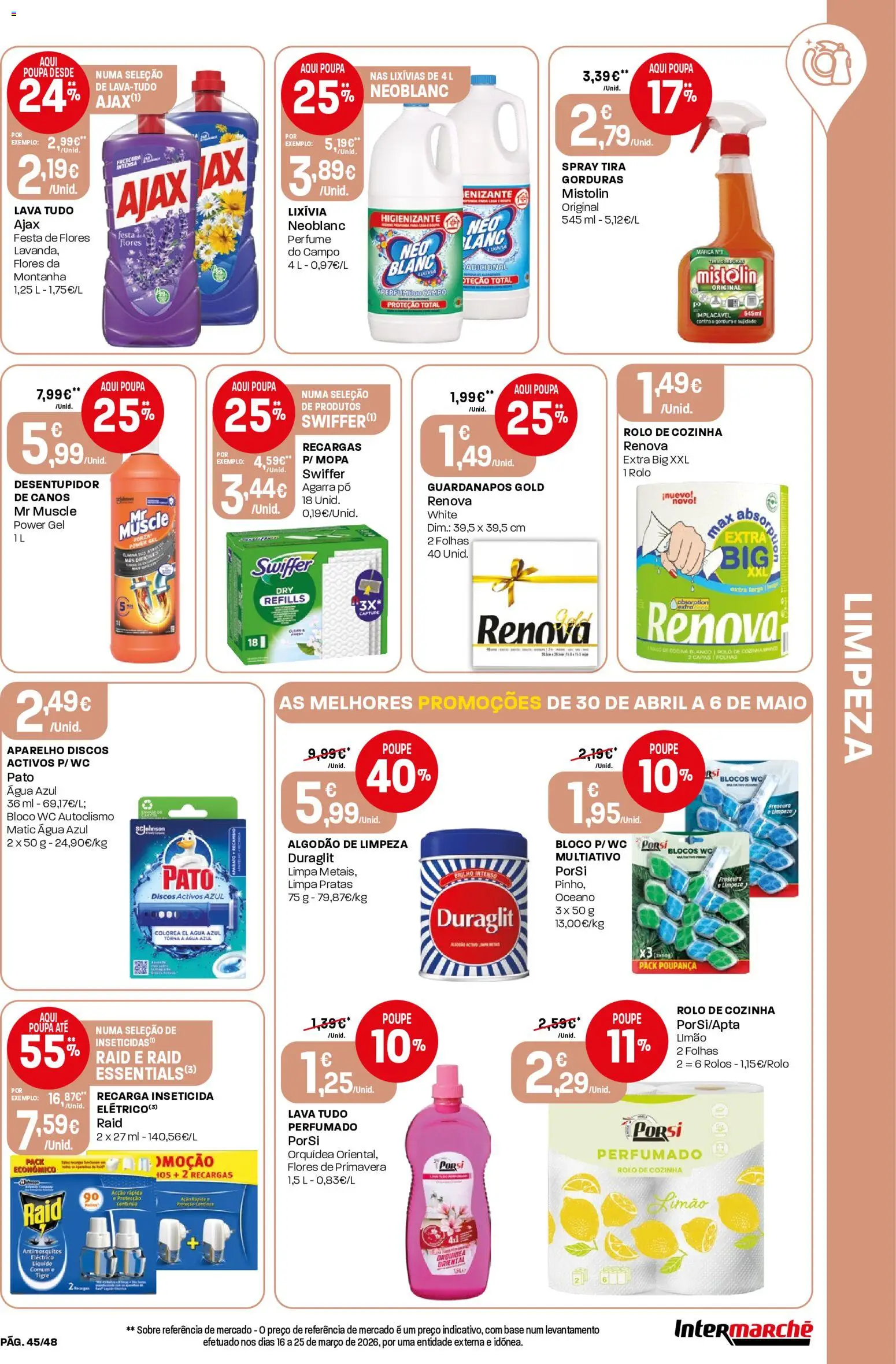 Intermarché folheto | 30/04/2026 |  🎉 Como obter um desconto limitado? Poupe ainda hoje! | Portugal