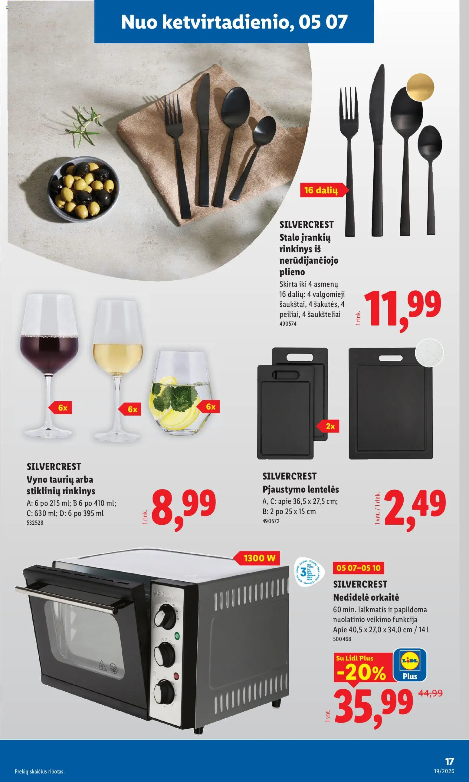 LIDL akcijos nuo 04.05.2026 | Puslapis: 17 | Prekių: Orkaitė