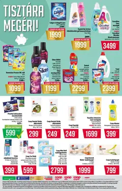 COOP akciós újság - amely érvényes a következő dátumtól: 07.05.2026 | Oldal: 11 | Termékek: Coccolino, Lime, Mosógél, Mosószer