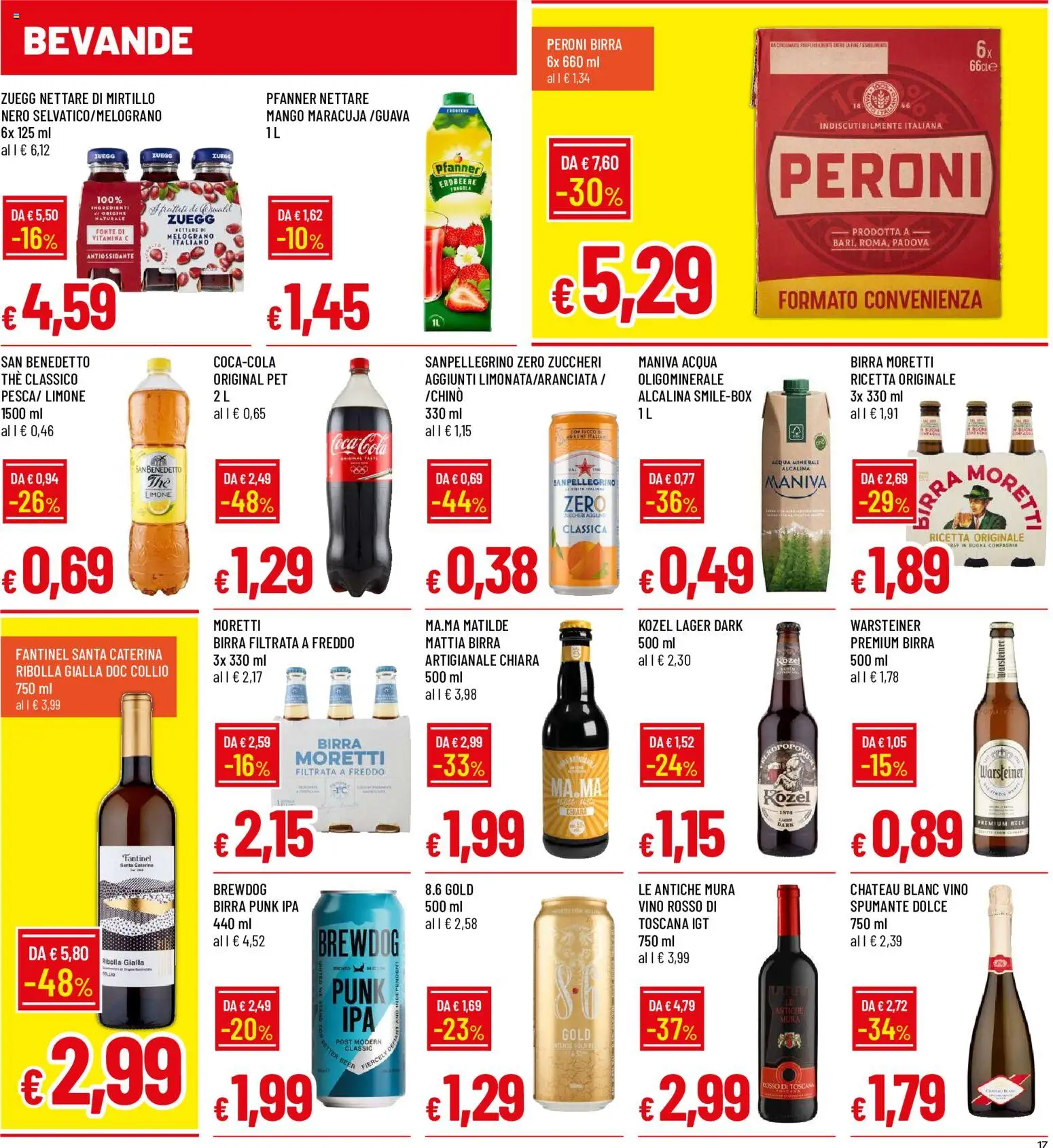 Volantino Galassia del 09/07/2026 | Pagina: 17 | Prodotti: Acqua, The, Spumante, Vino rosso