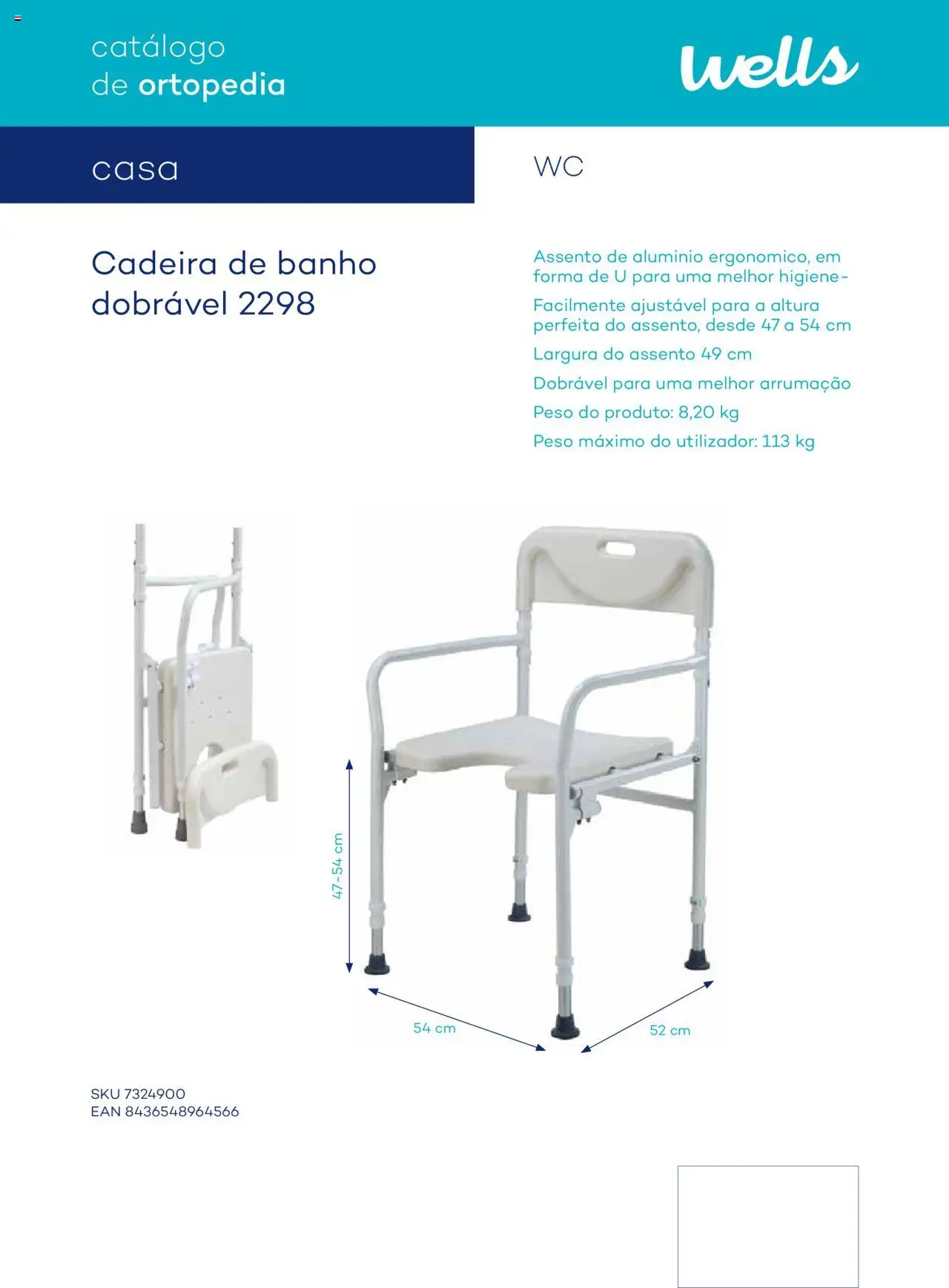 Well’s Catálogo de Ortopedia │ válido de 12/02/2024 | Página: 150 | Produtos: Cadeira, Banho