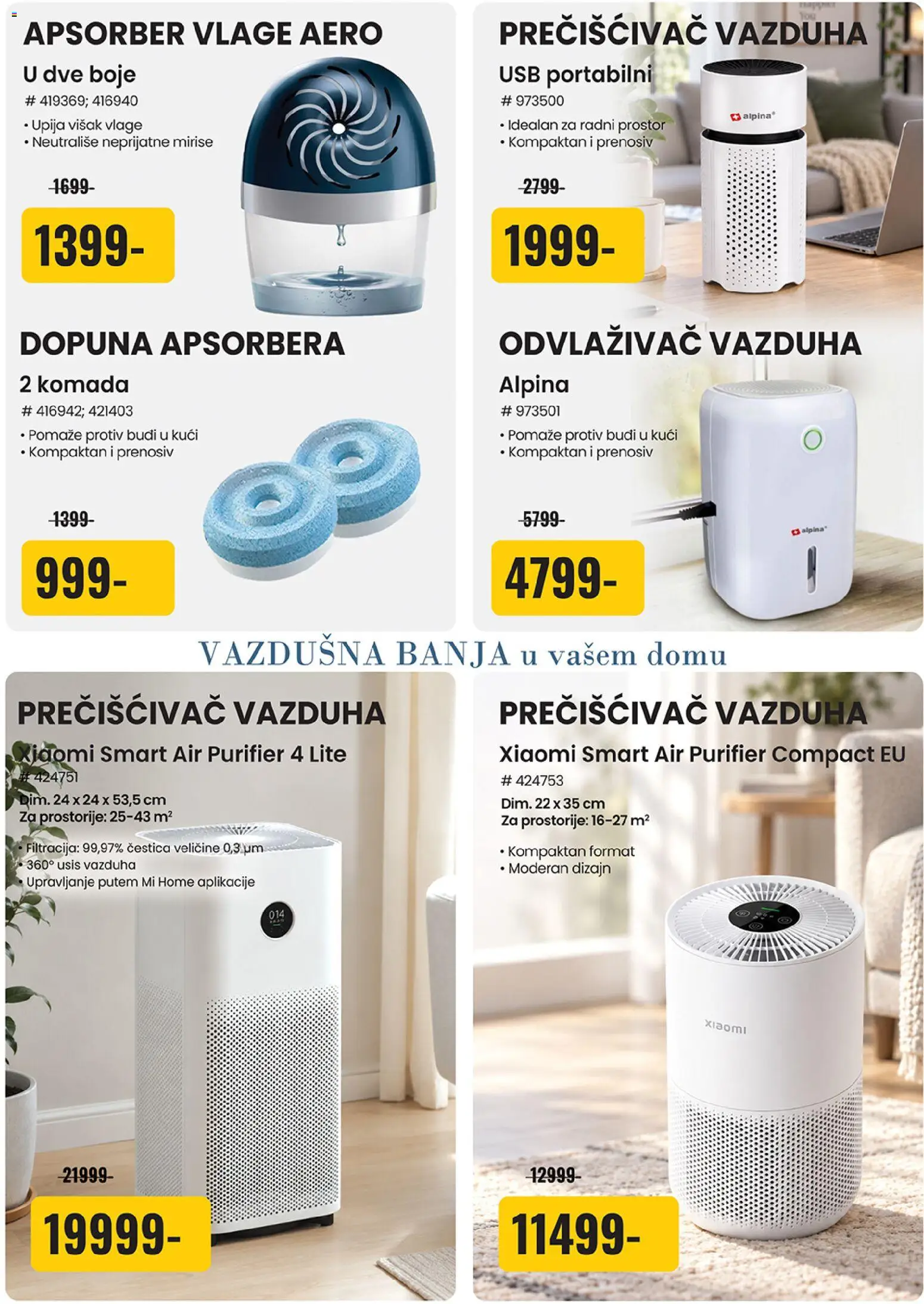 Uradi Sam katalog - važi od 08.10.2026 | Strana: 4 | Proizvode: Xiaomi, USB, Odvlaživač vazduha