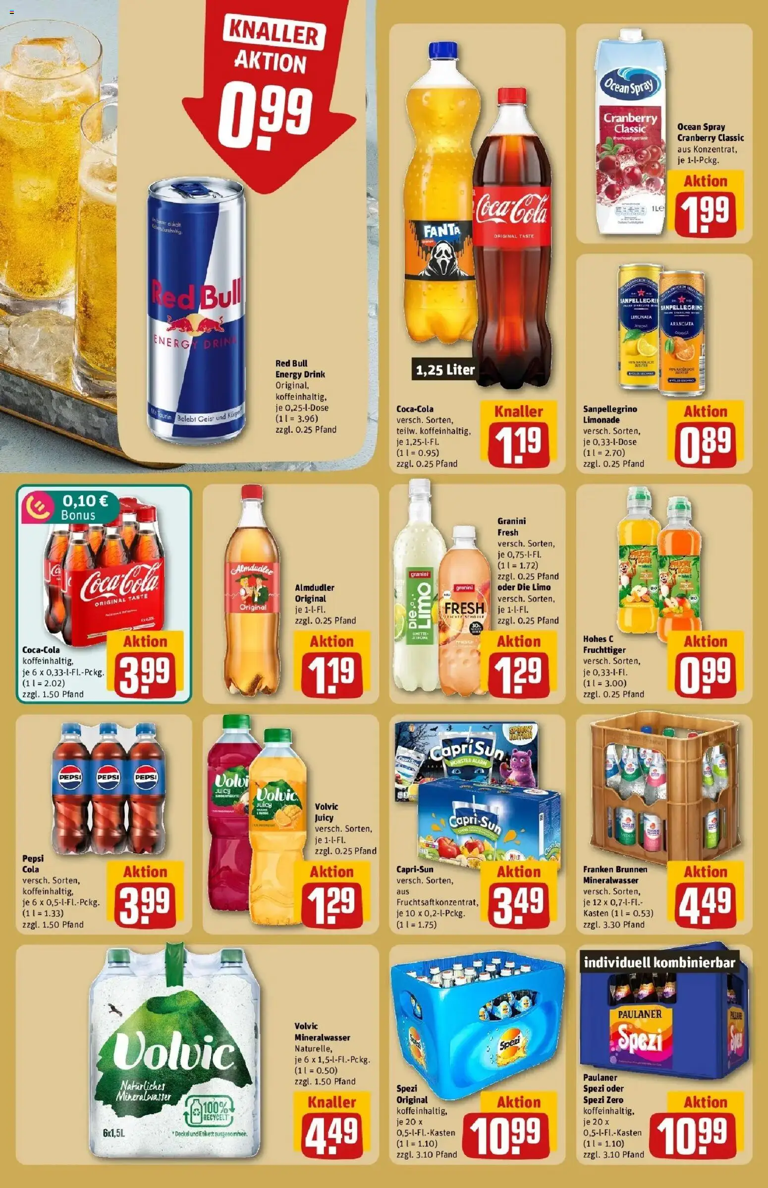 REWE Prospekt ab 05.10.2026 zum Blättern » Angebote | Seite: 18 | Produkte: Capri sun, Cola, Limonade, Monster