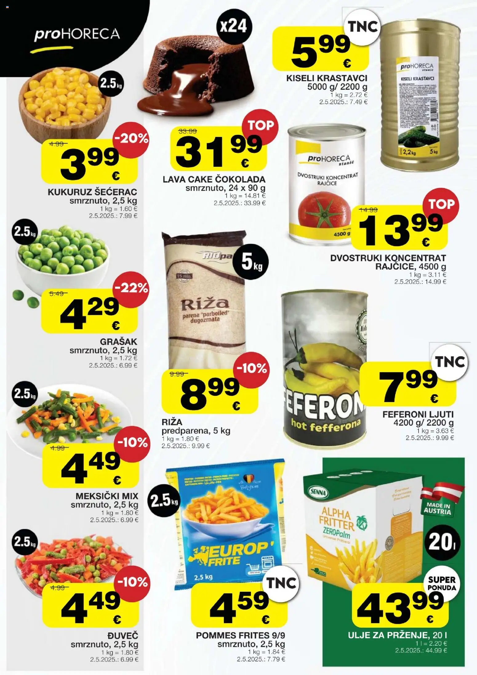 Stanić Diskont katalog | vrijedi od 05.03.2026 | Stranica: 14 | Proizvodi: Pommes frites, Rajčice, Riža, Kiseli krastavci