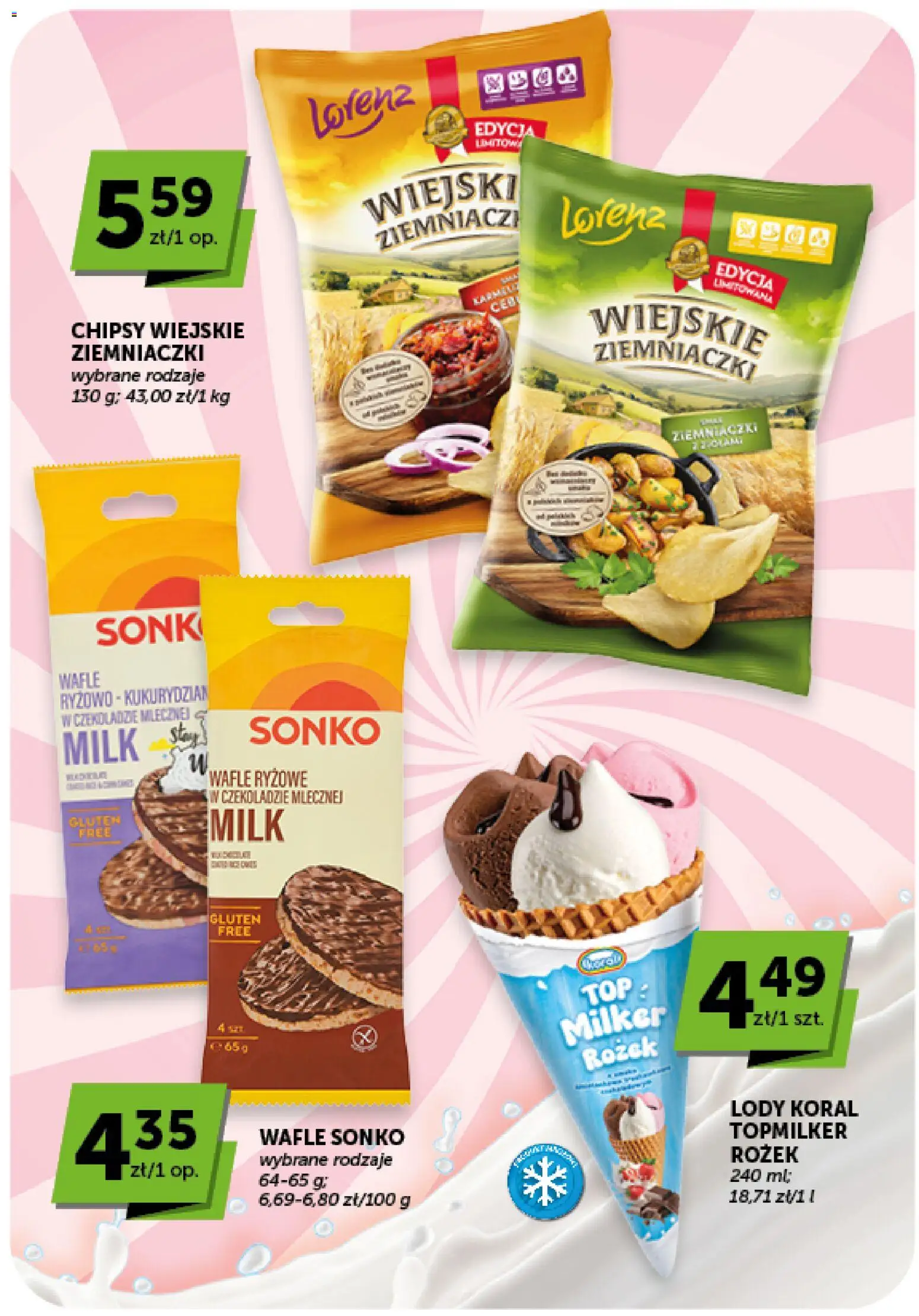ABC gazetka - Market od 03.09.2026 | Strona: 27 | Produkty: Top, Chipsy, Wafle ryżowe, Lody