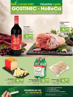 Tuš katalog akcije – veljaven od 15.10.2026 | Stran: 1 | Izdelki: Kos, Sir, Vino, Voda