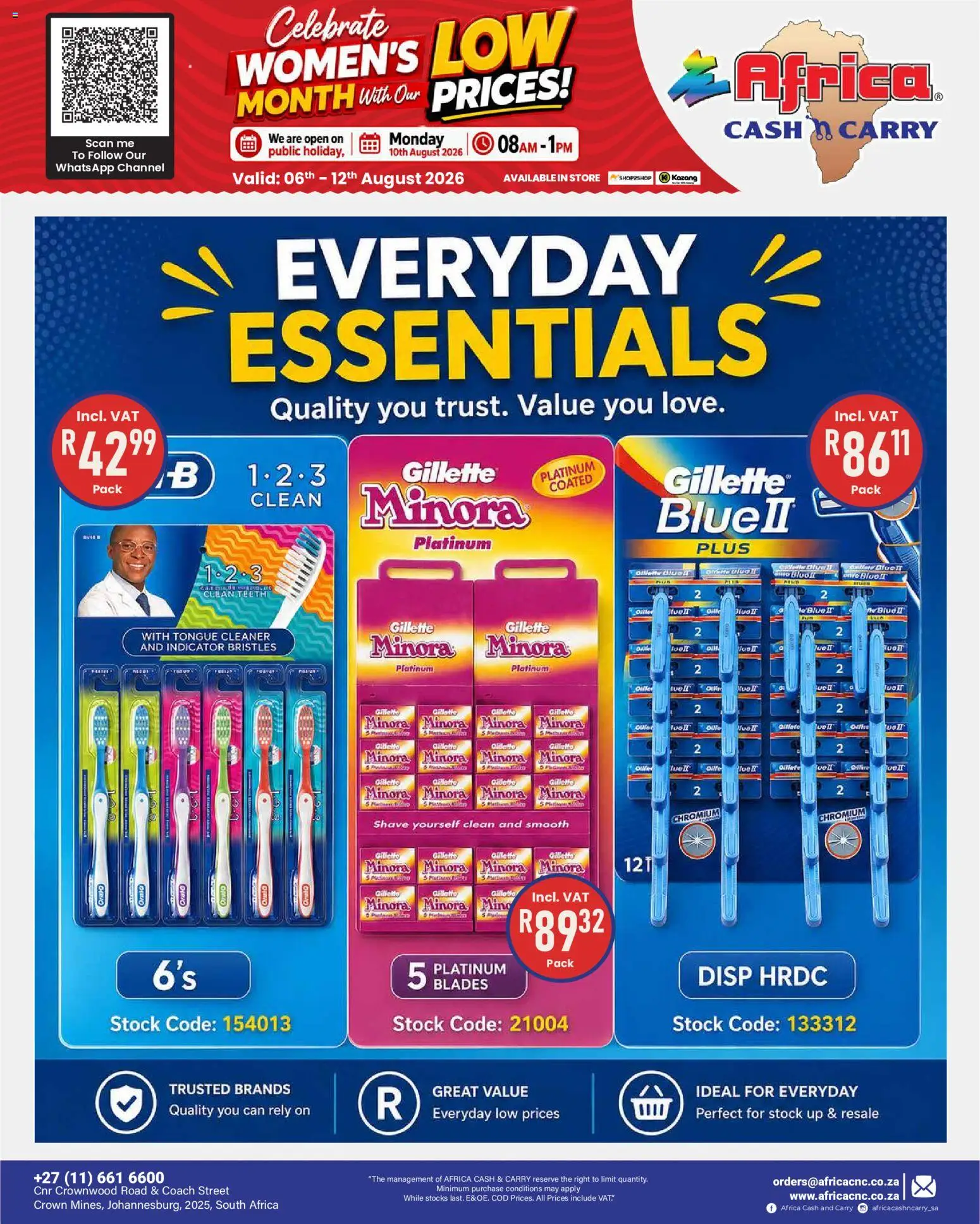 New Africa Cash & Carry catalogue – valid from 06/08/2026 | Page: 70 | Products: Stock