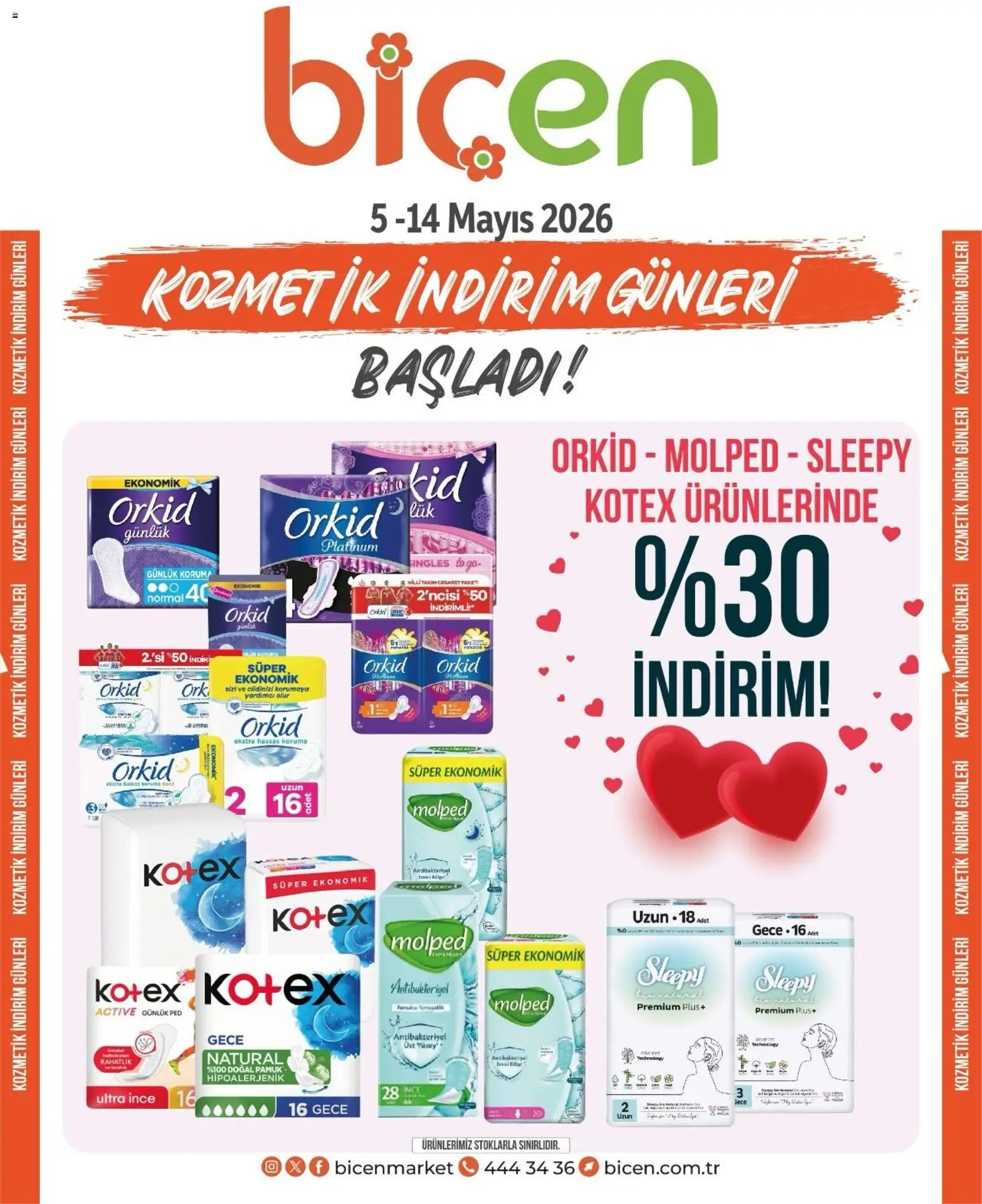 Biçen Market - Kozmetik indirim günleri - 05.05.2026 tarihinden itibaren geçerlidir | Sayfa: 6