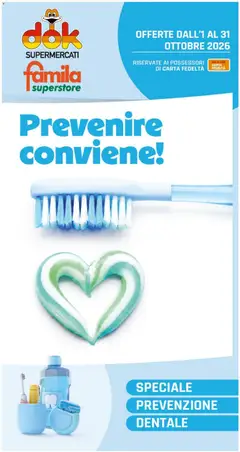 Anteprima del volantino Famila volantino Oral Care valido a partire dal 01/10/2026